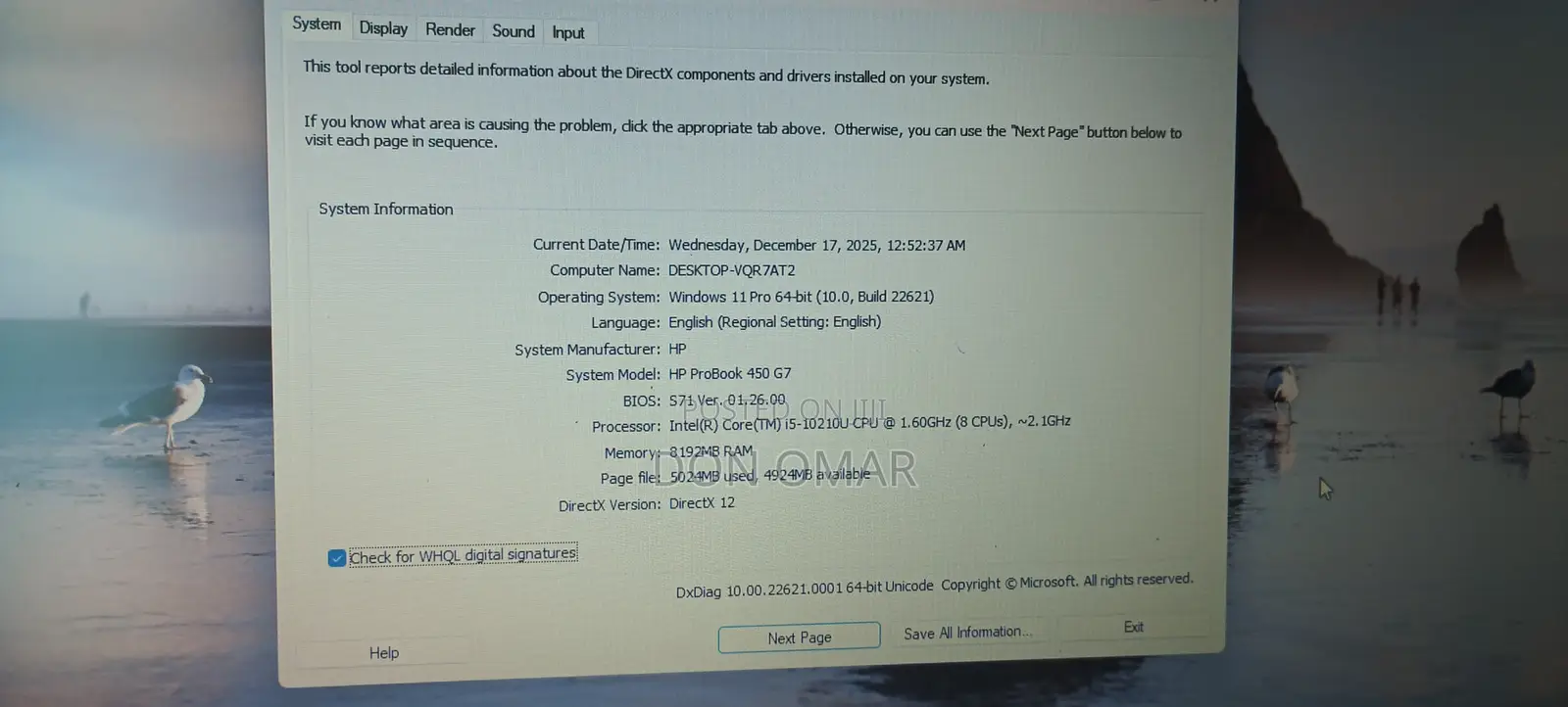 Laptop HP Probook 450 8GB Intel Core I5 HDD 1T