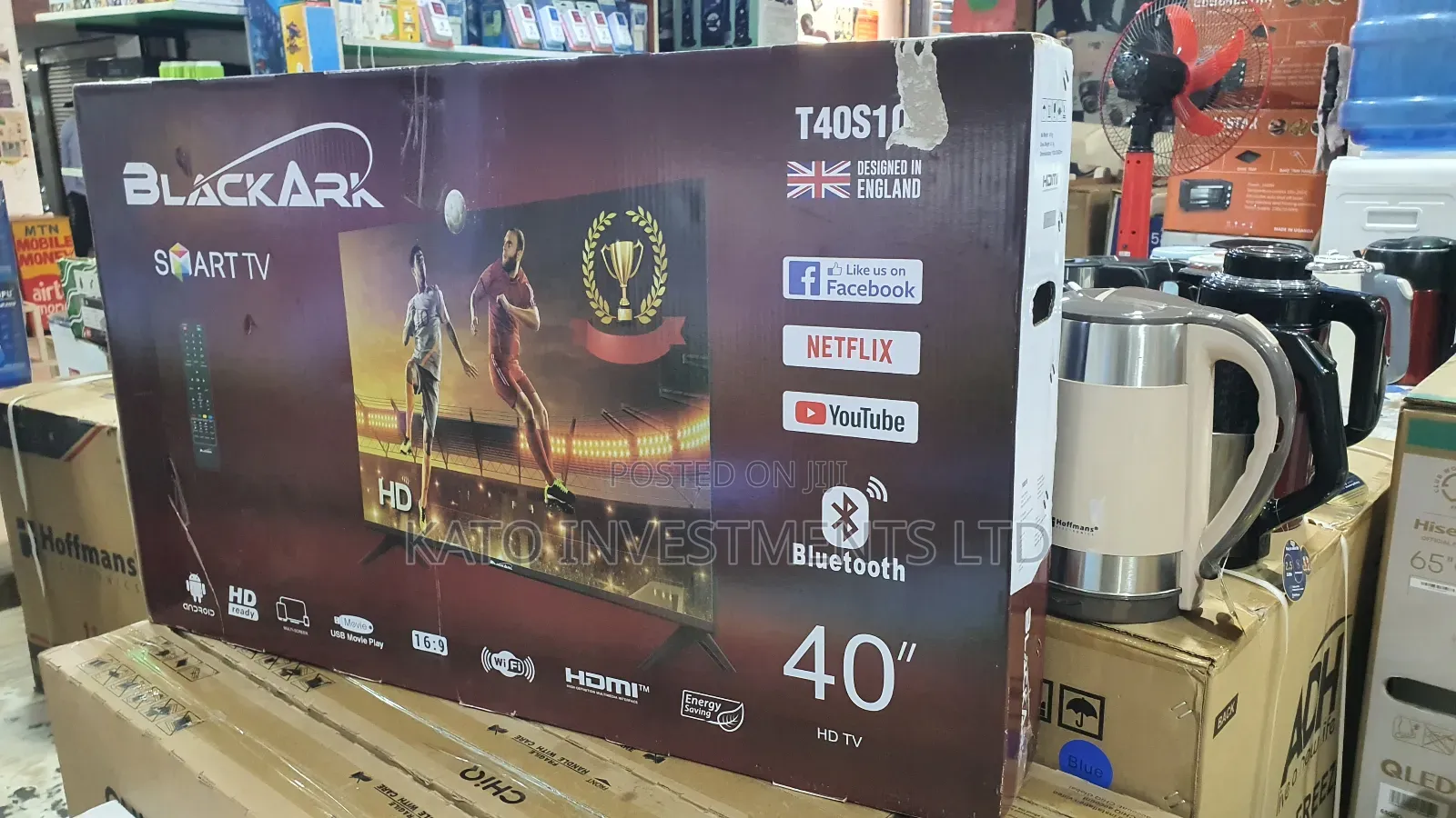 Black Ark 40 Inches Smart Tv Bluetooth