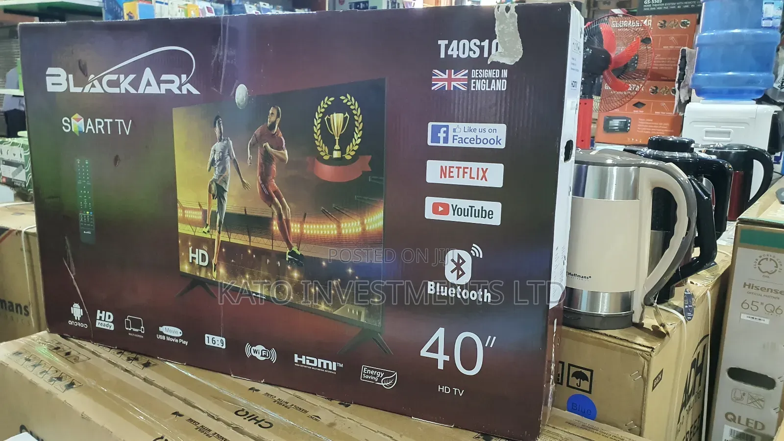 Black Ark 40 Inches Smart Tv Bluetooth