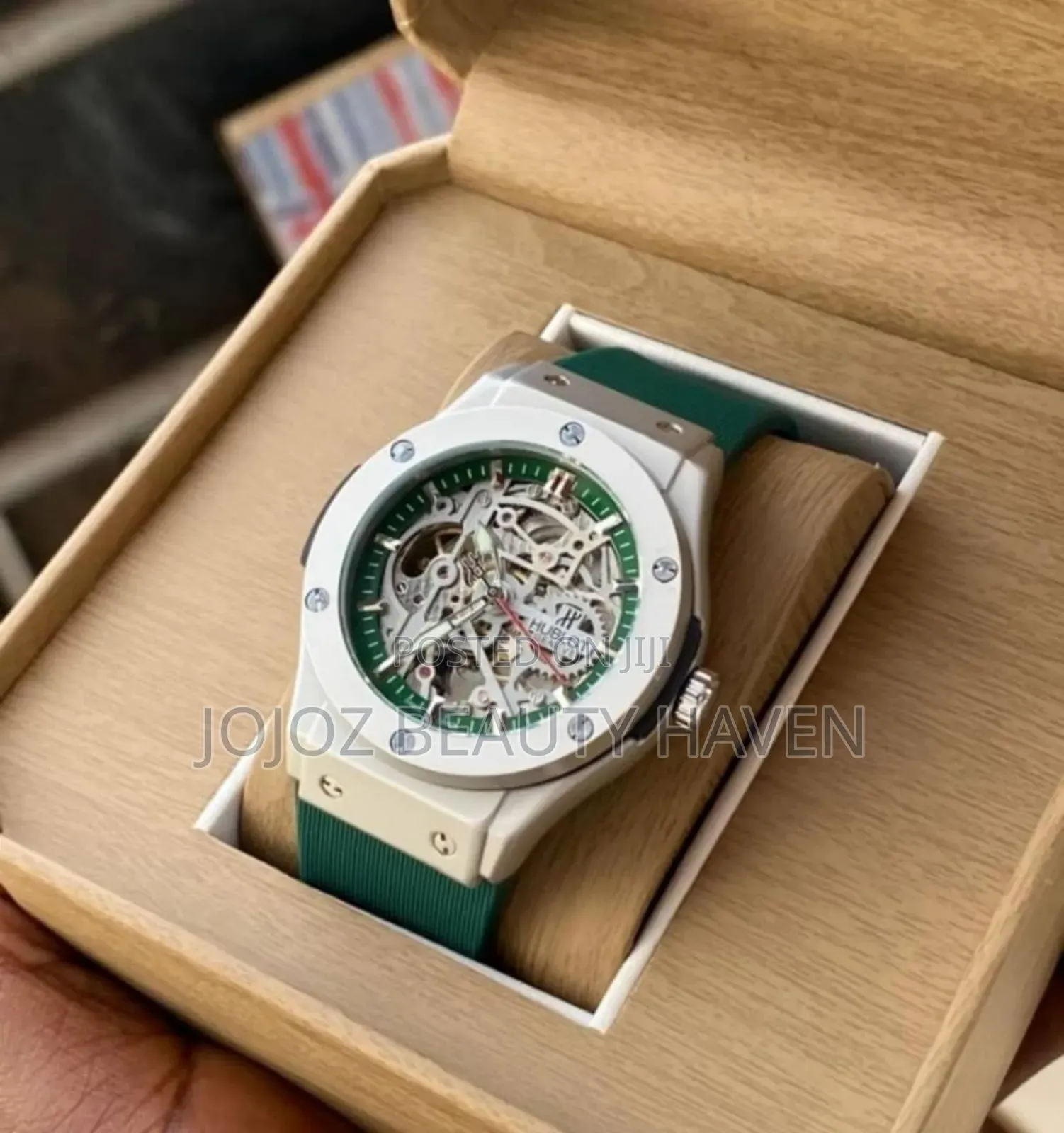Hublot Unico Green With Rubber Strap