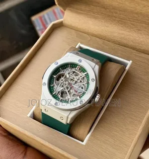 Hublot Unico Green With Rubber Strap