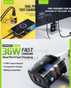 Bavin 36w Dual Port Transparent Fast Charger