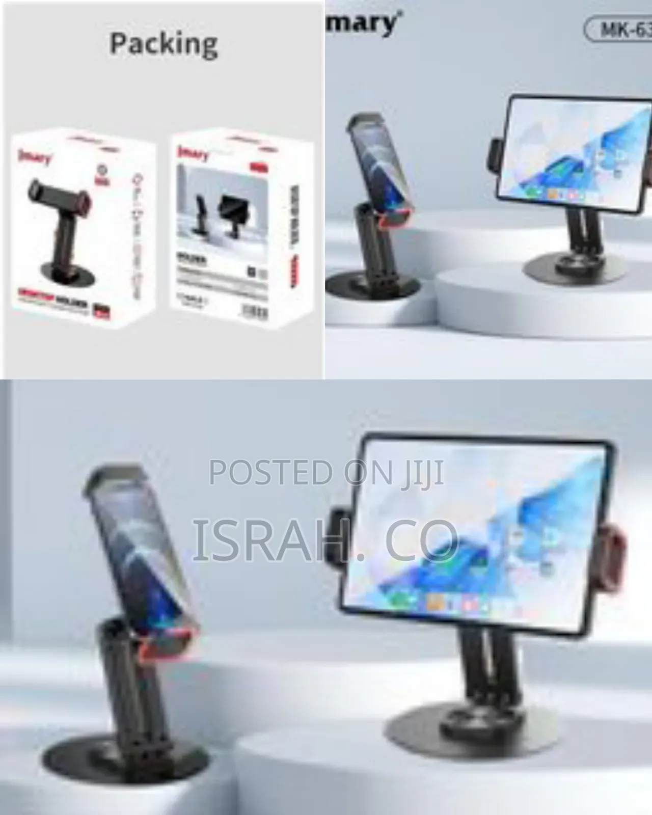 Jmary Mk-63 Rotating Desktop Stand for Phones and Tablets