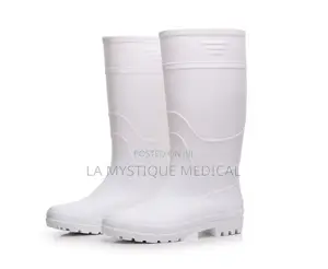 Lab White Boots