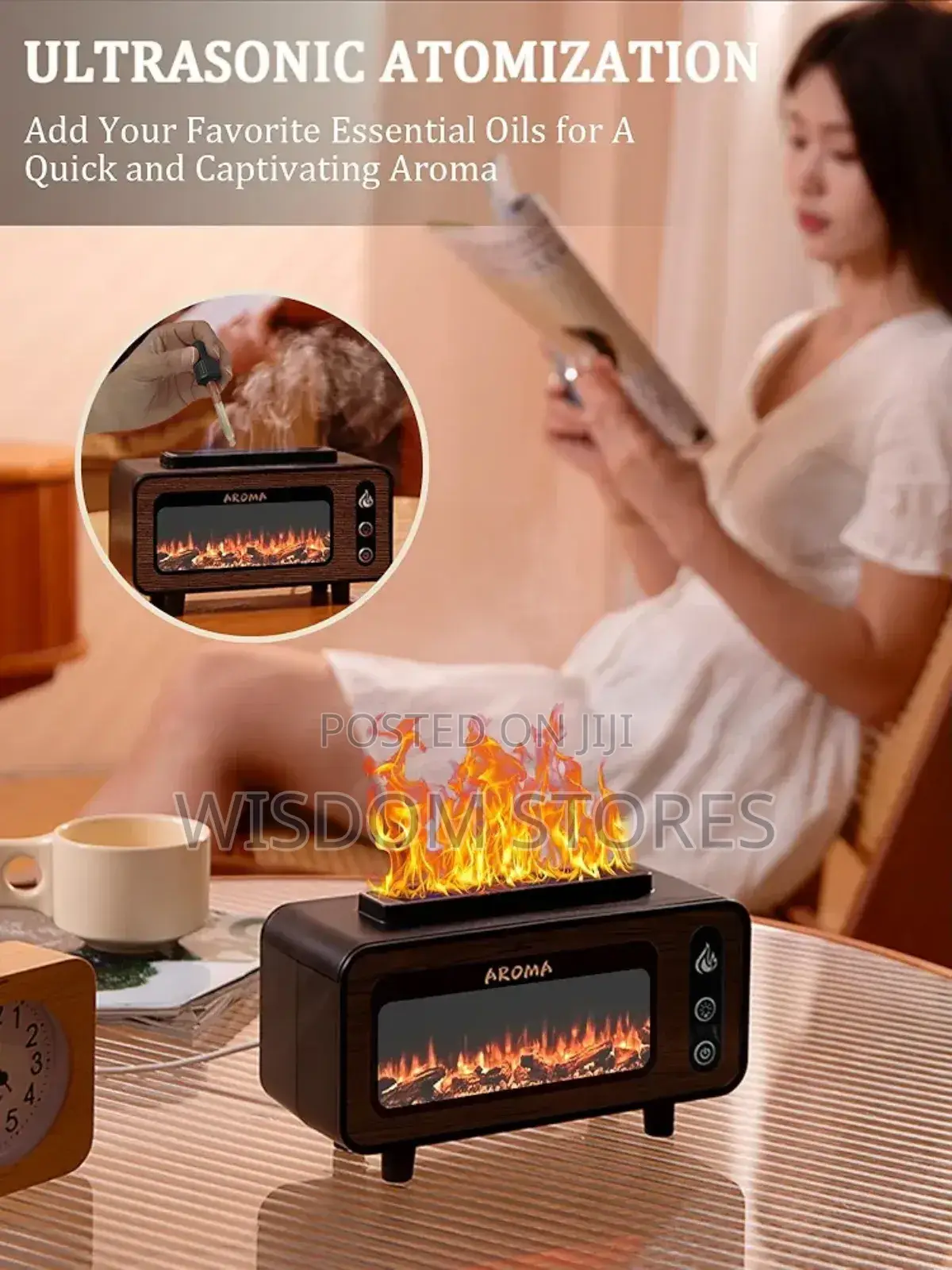 Wood Grain Fireplace Diffuser