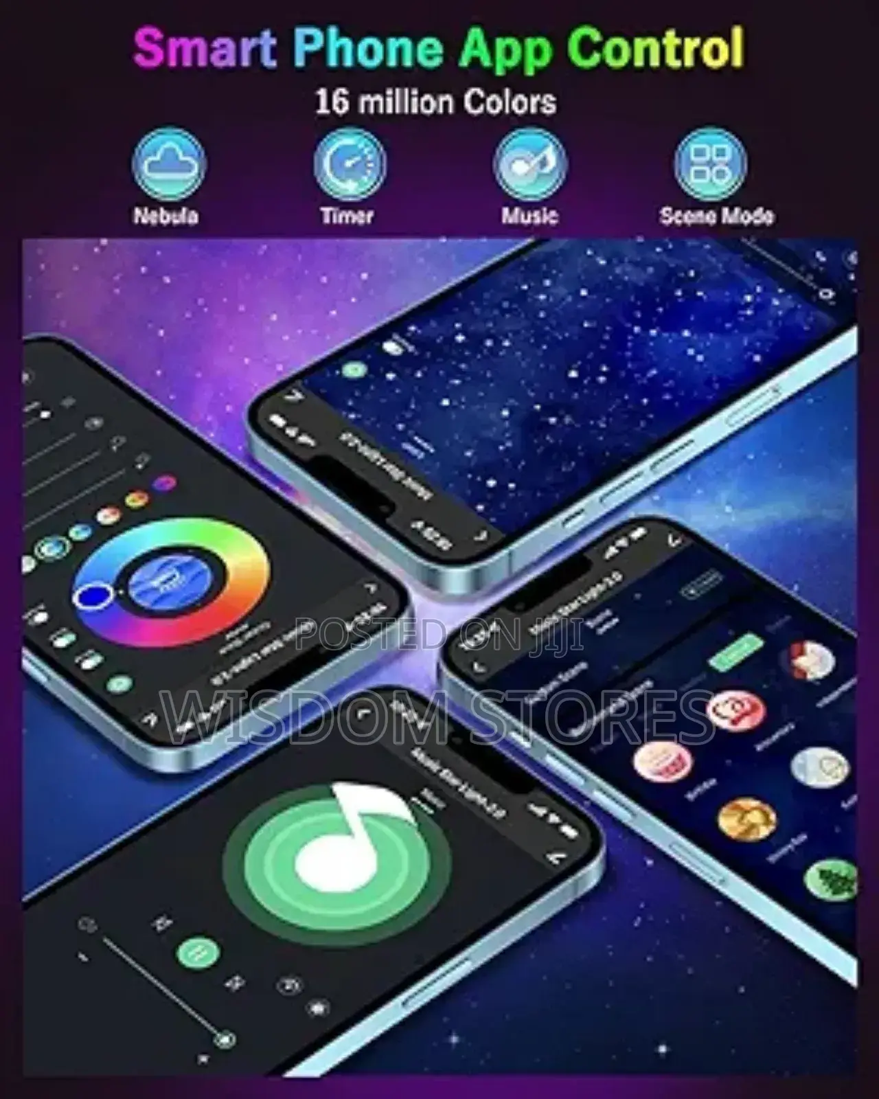 Smart App 3 In 1 Galaxy Projector With Remote Control
