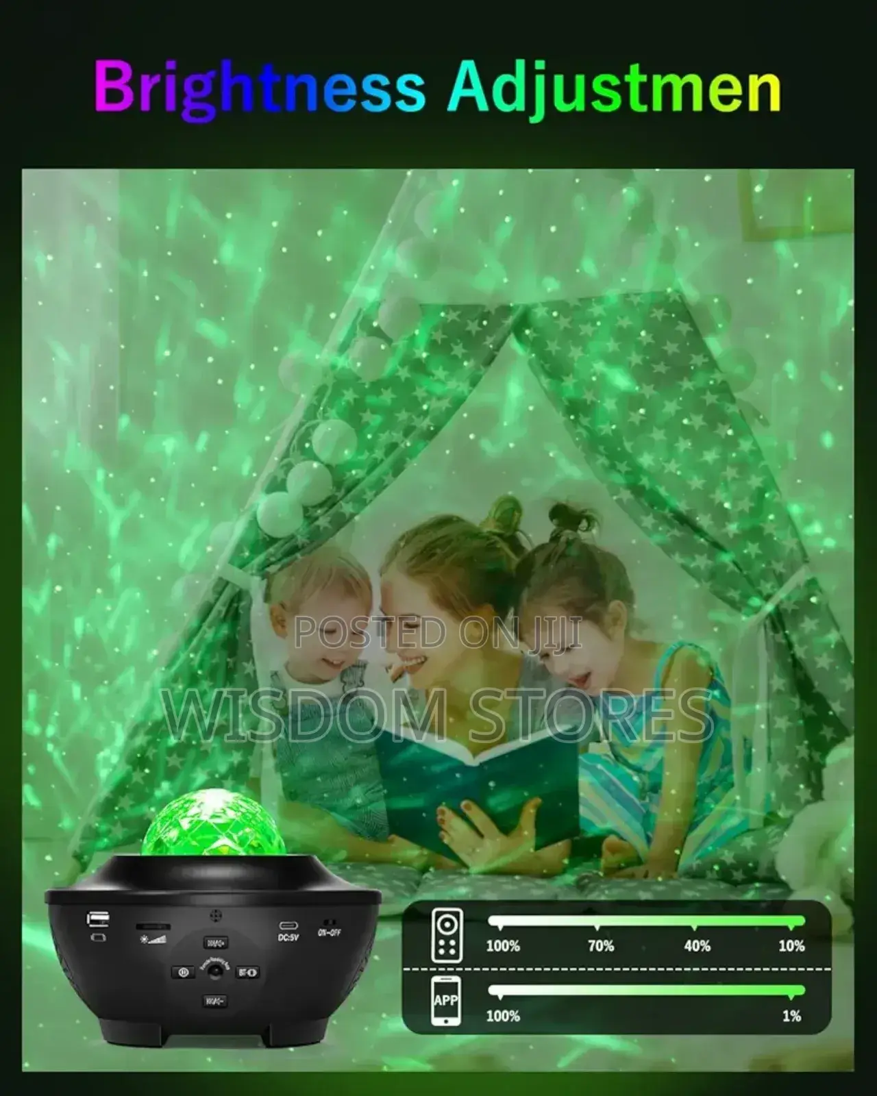 Smart App 3 In 1 Galaxy Projector With Remote Control