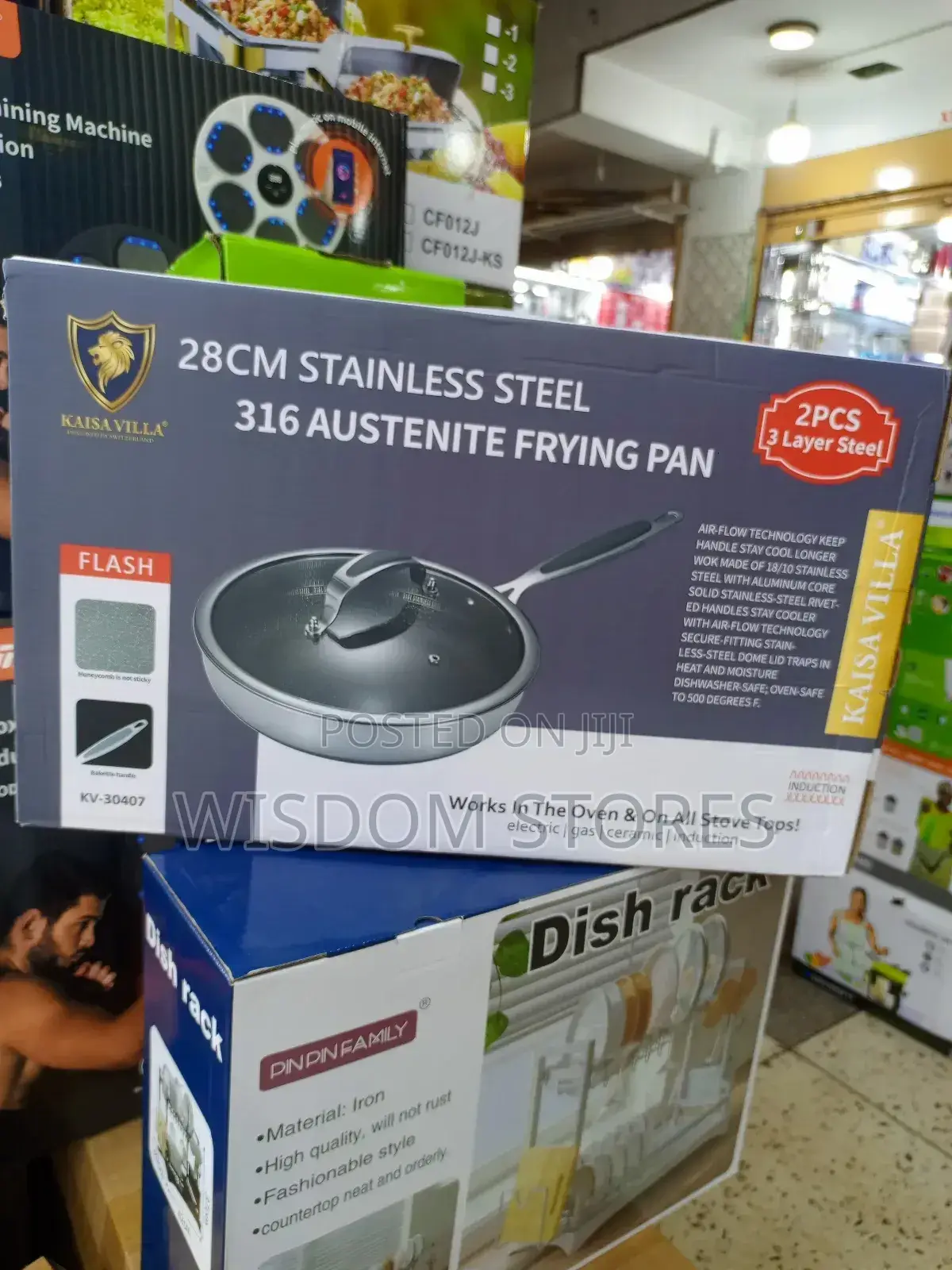 Kaisa Villa 28cm Stainless Steel 316 Austenite Frying Pan.