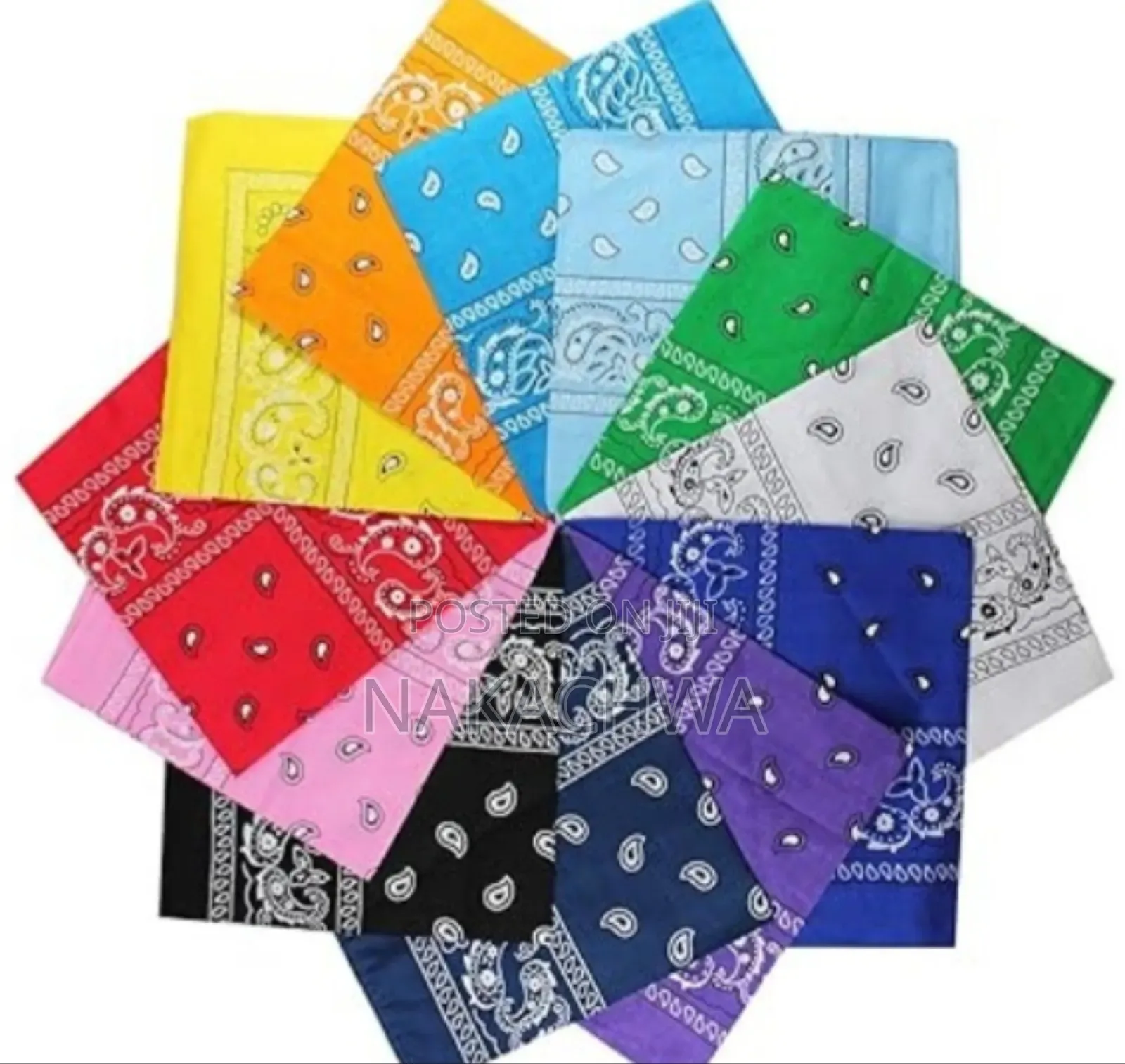 Its 12 Pices if Bandana With Assorted Colours