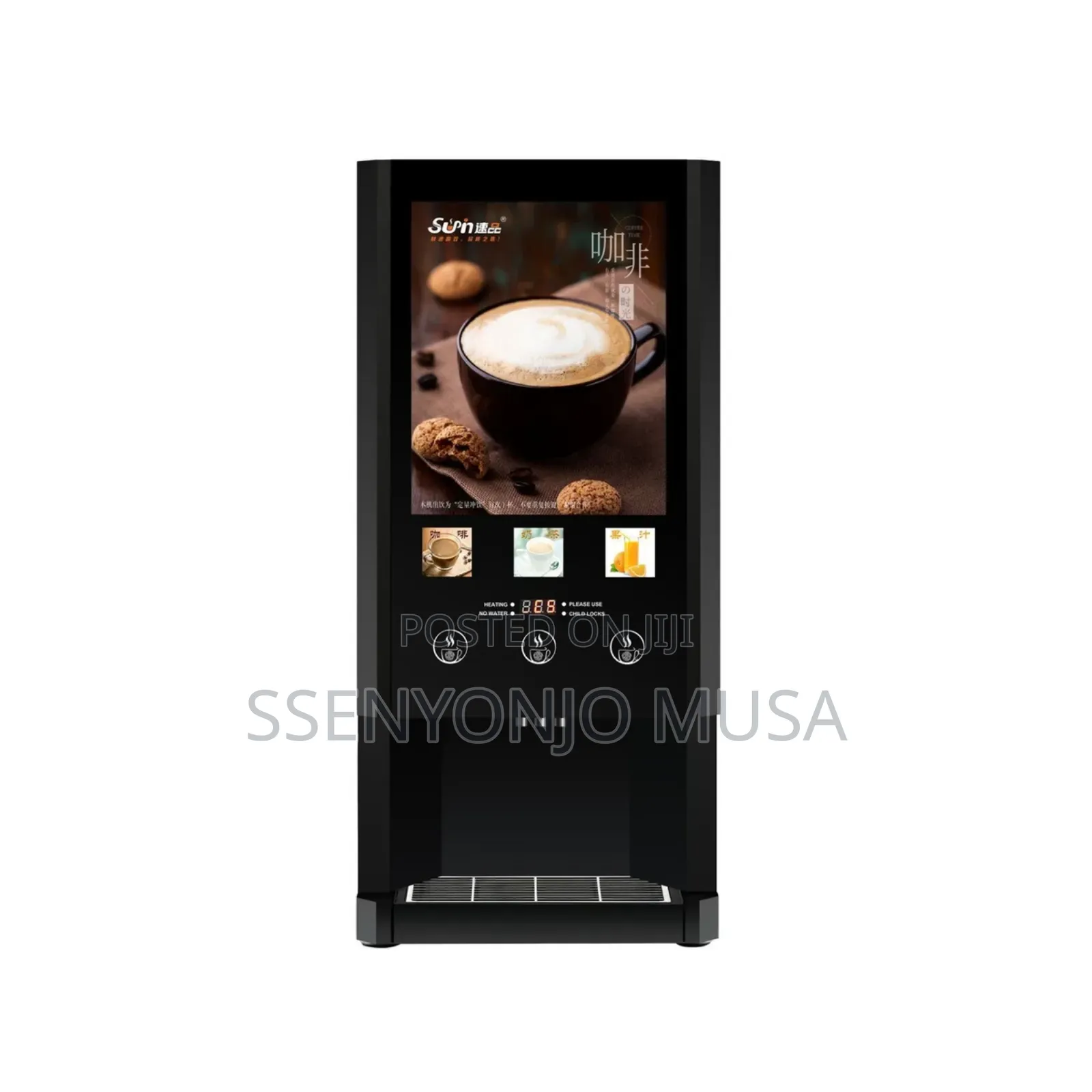 Commercial 3-Flavor Instant Coffee Machine – Office Restaurant Hot