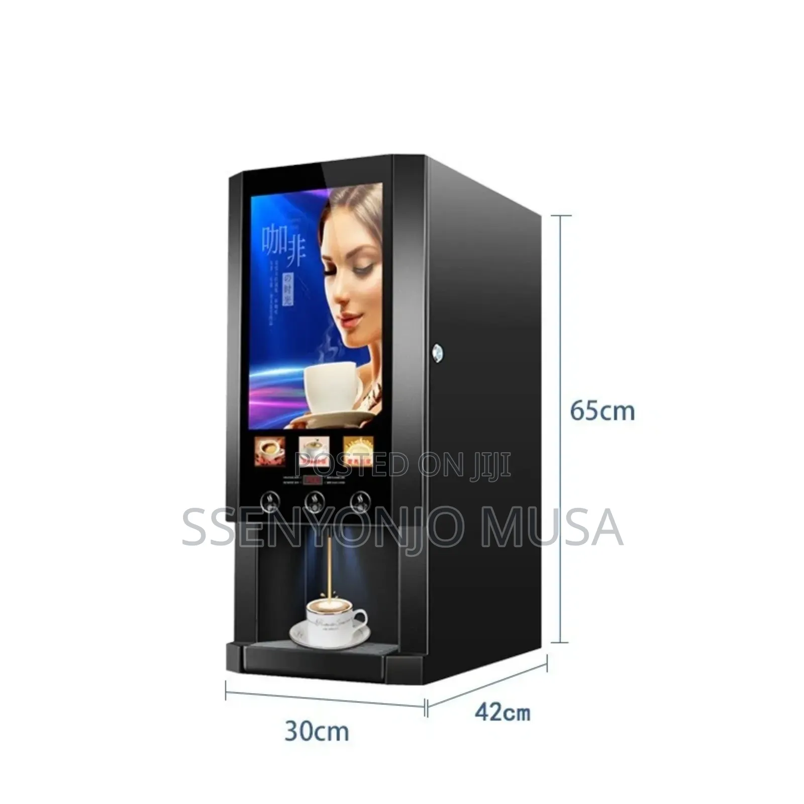 Commercial 3-Flavor Instant Coffee Machine – Office Restaurant Hot