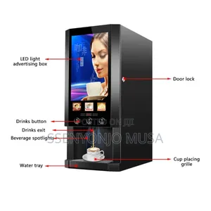 Commercial 3-Flavor Instant Coffee Machine – Office Restaurant Hot