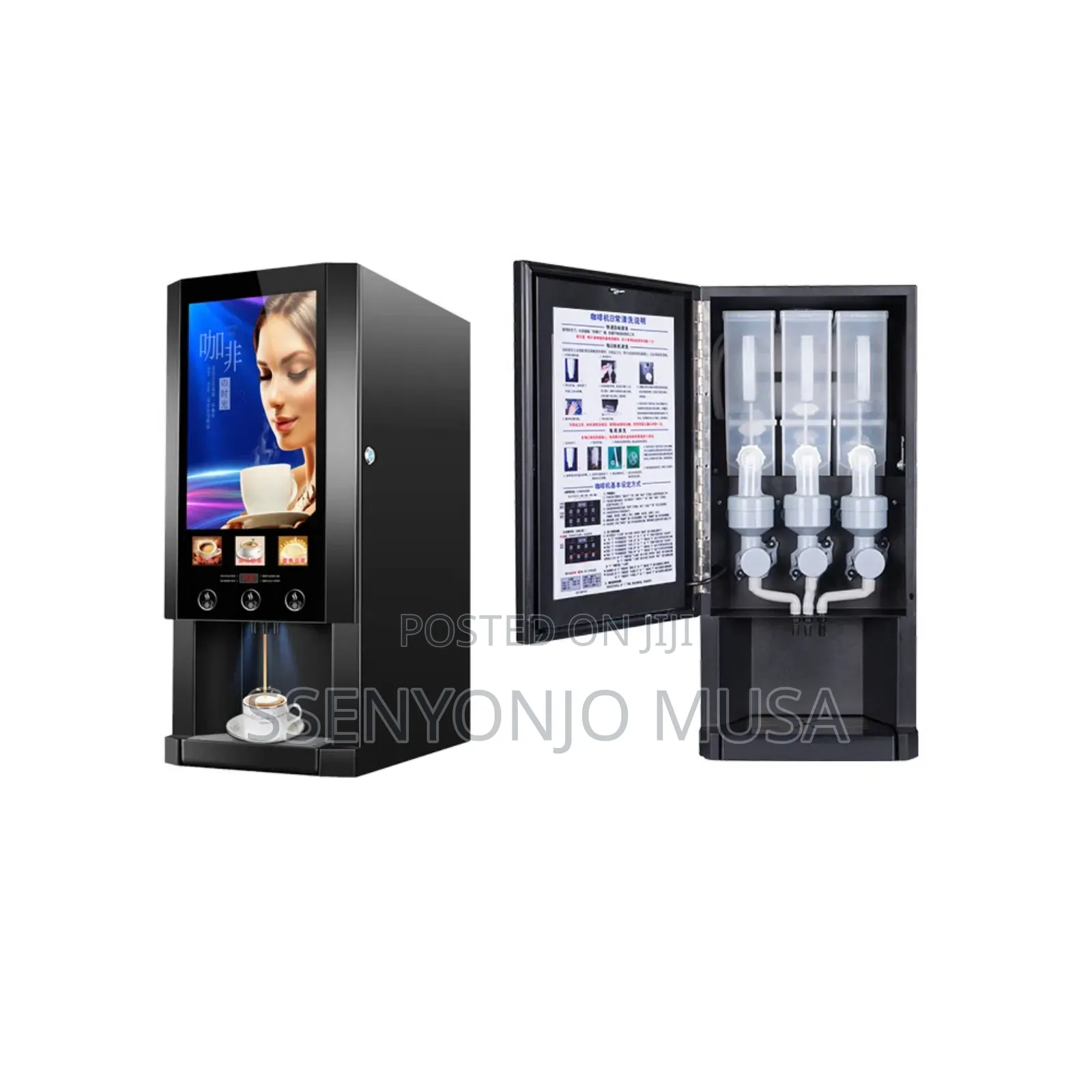 Commercial 3-Flavor Instant Coffee Machine – Office Restaurant Hot