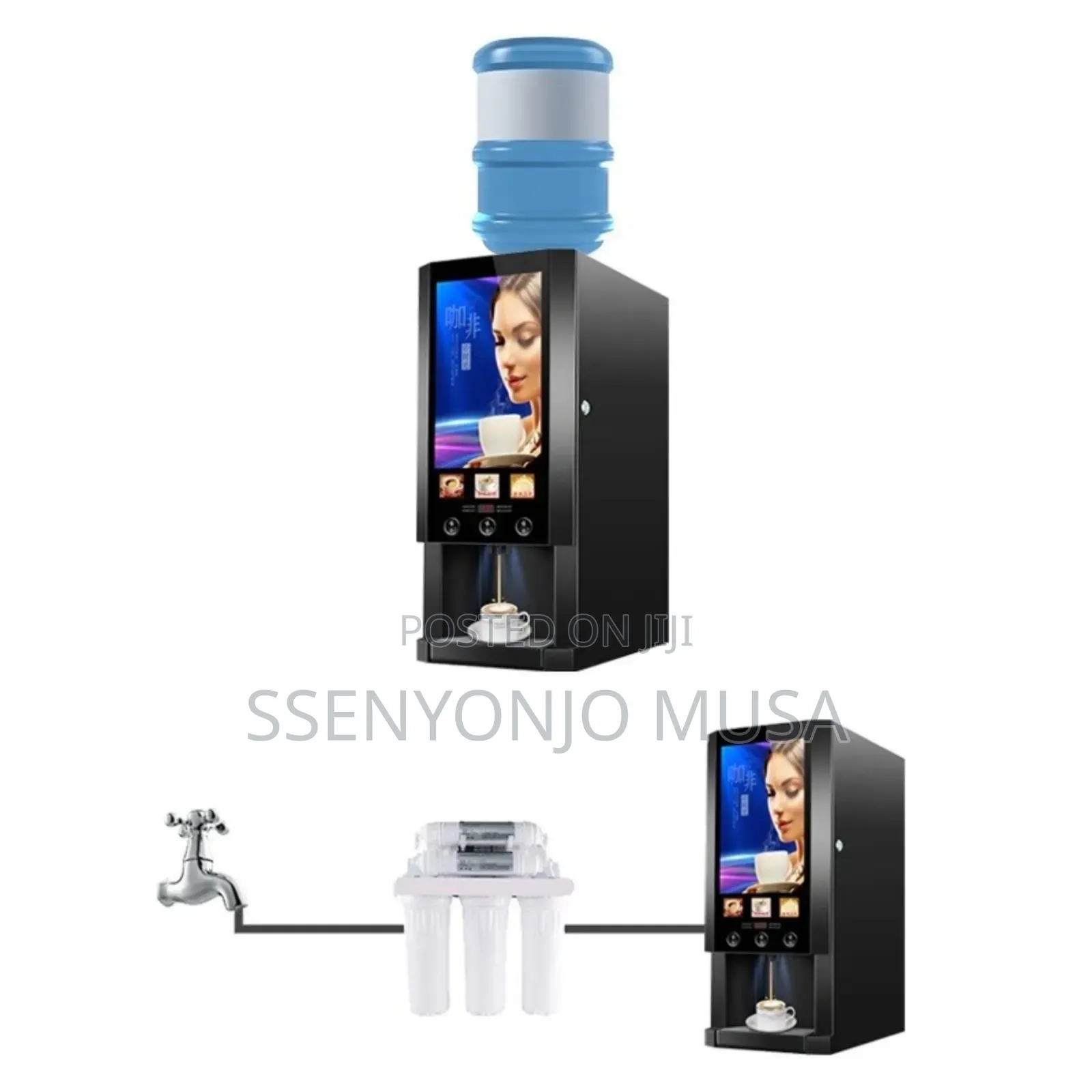 Commercial 3-Flavor Instant Coffee Machine – Office Restaurant Hot