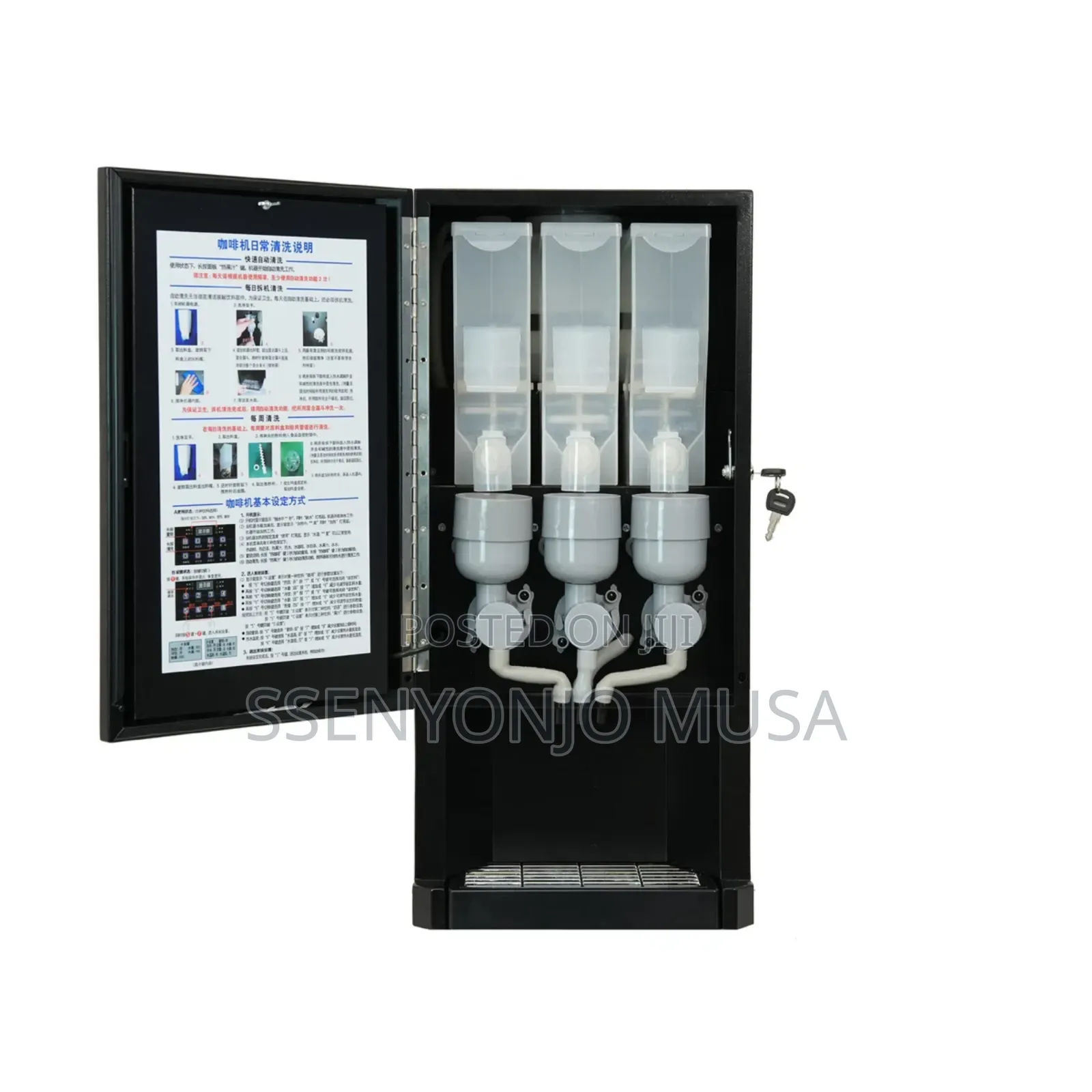 Commercial 3-Flavor Instant Coffee Machine – Office Restaurant Hot