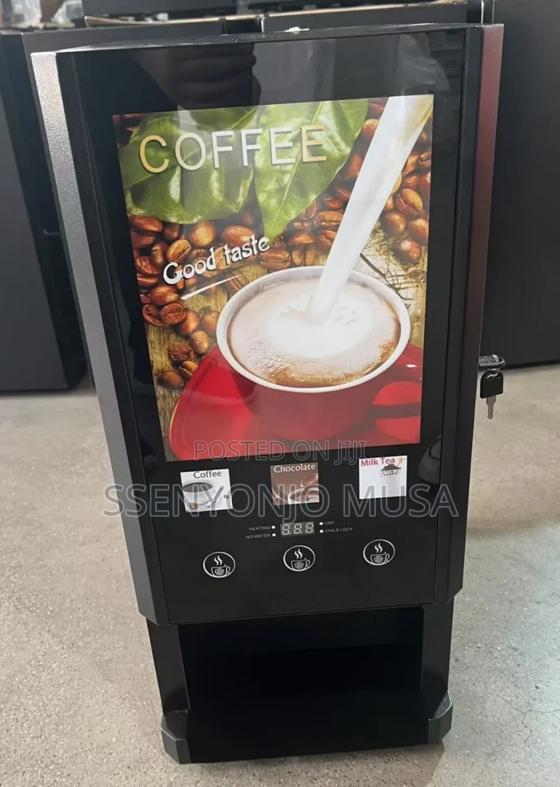 Commercial 3-Flavor Instant Coffee Machine – Office Restaurant Hot
