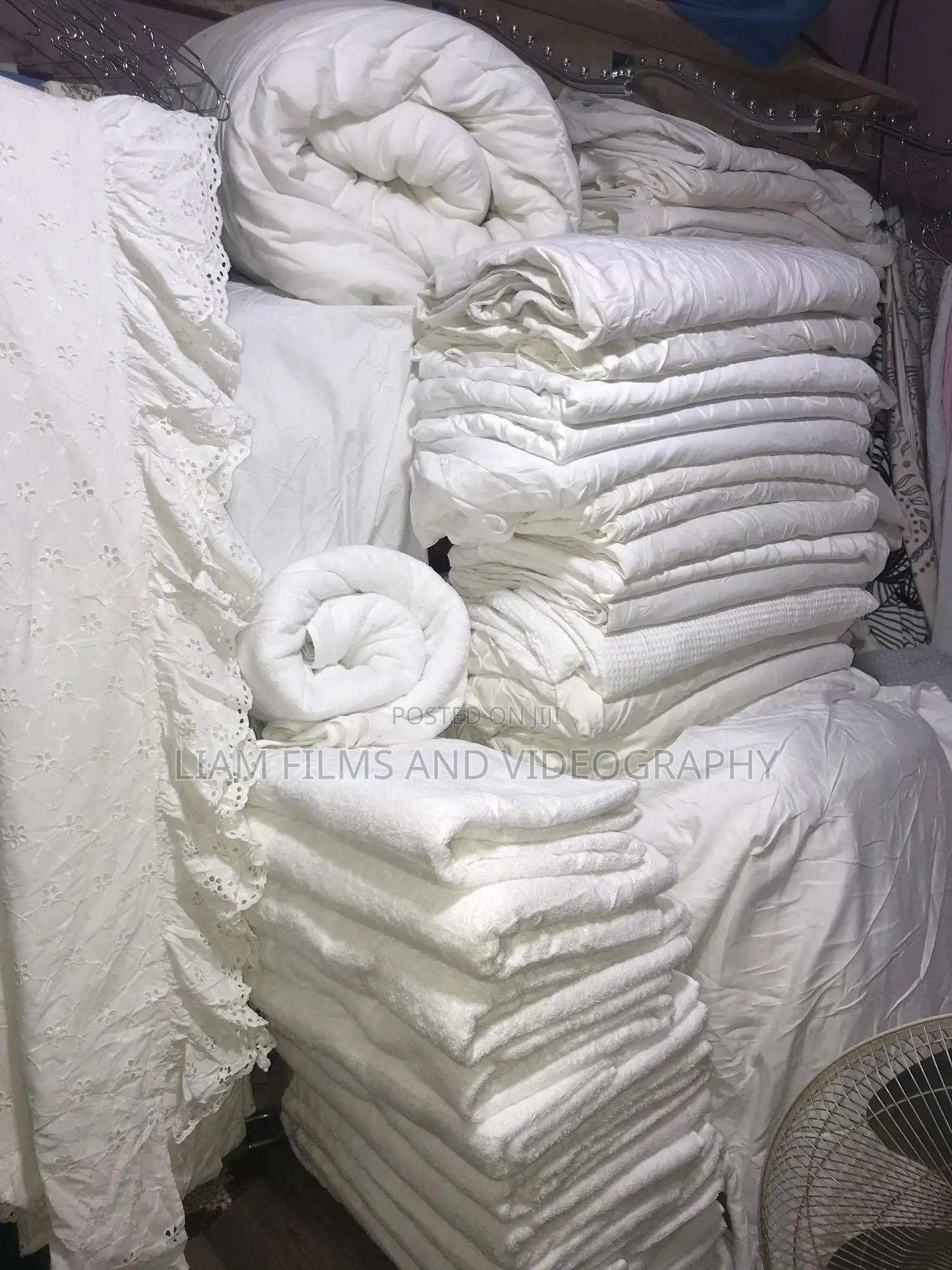 Guest Houses and Furnished Apartment Cotton Beddings White