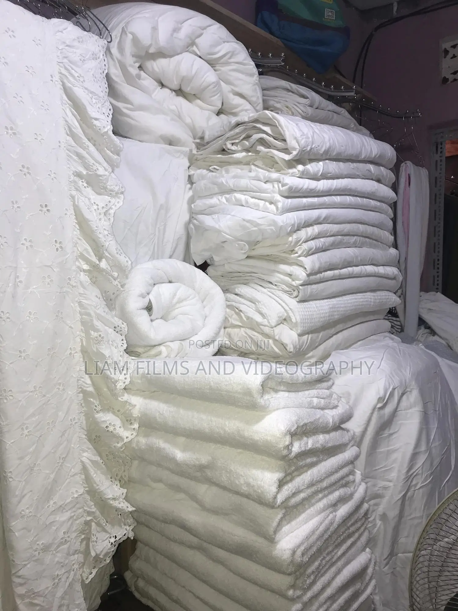 Guest Houses and Furnished Apartment Cotton Beddings White
