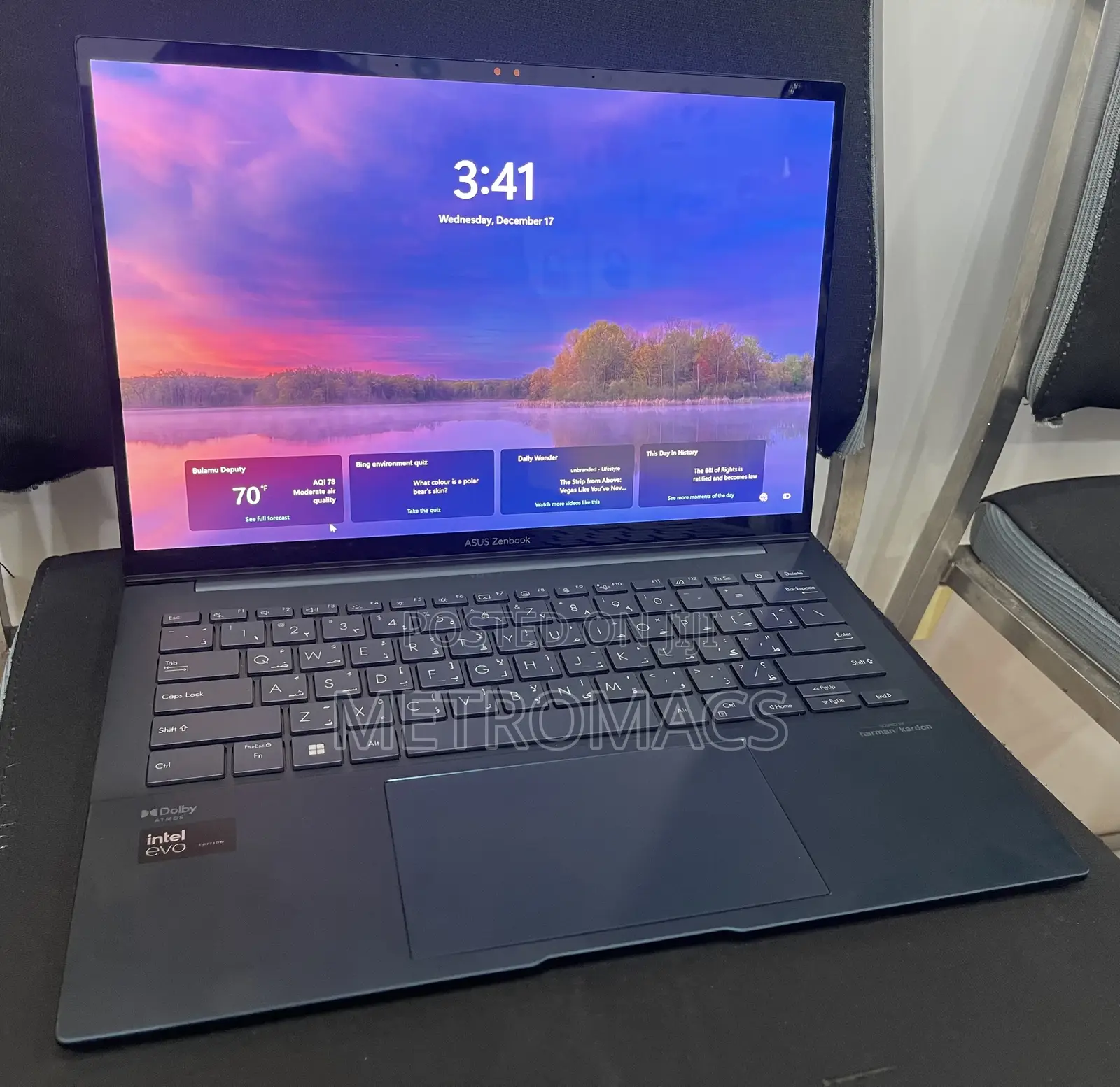 Laptop Asus Zenbook 14 UX434 16GB Intel Core Ultra 7 SSD 1T