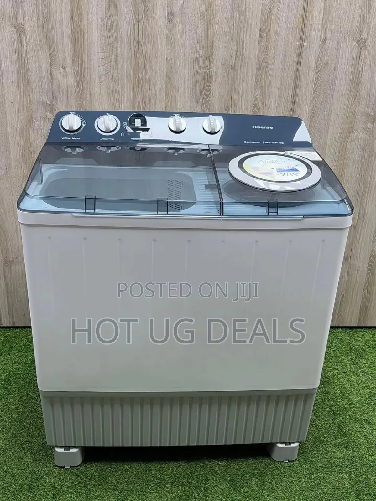 Hisense 10kg Twin Tub Washing Machine White