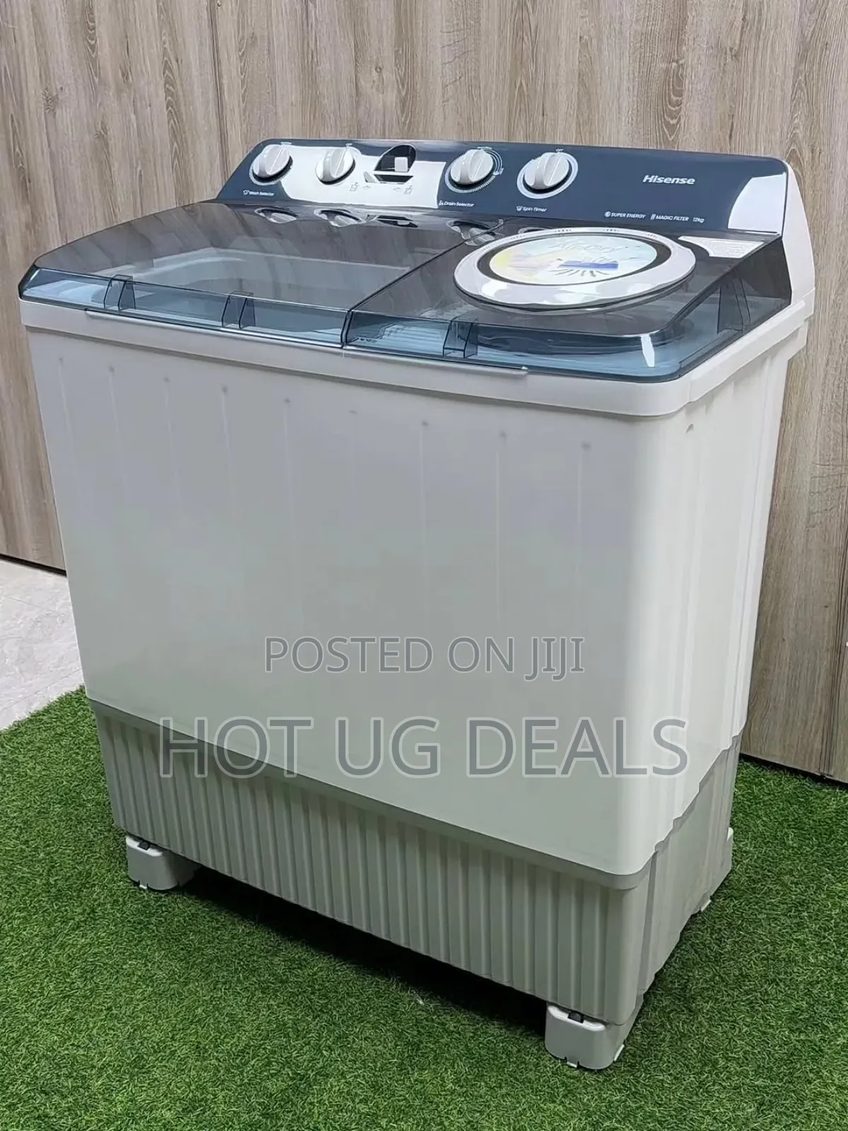 Hisense 10kg Twin Tub Washing Machine White