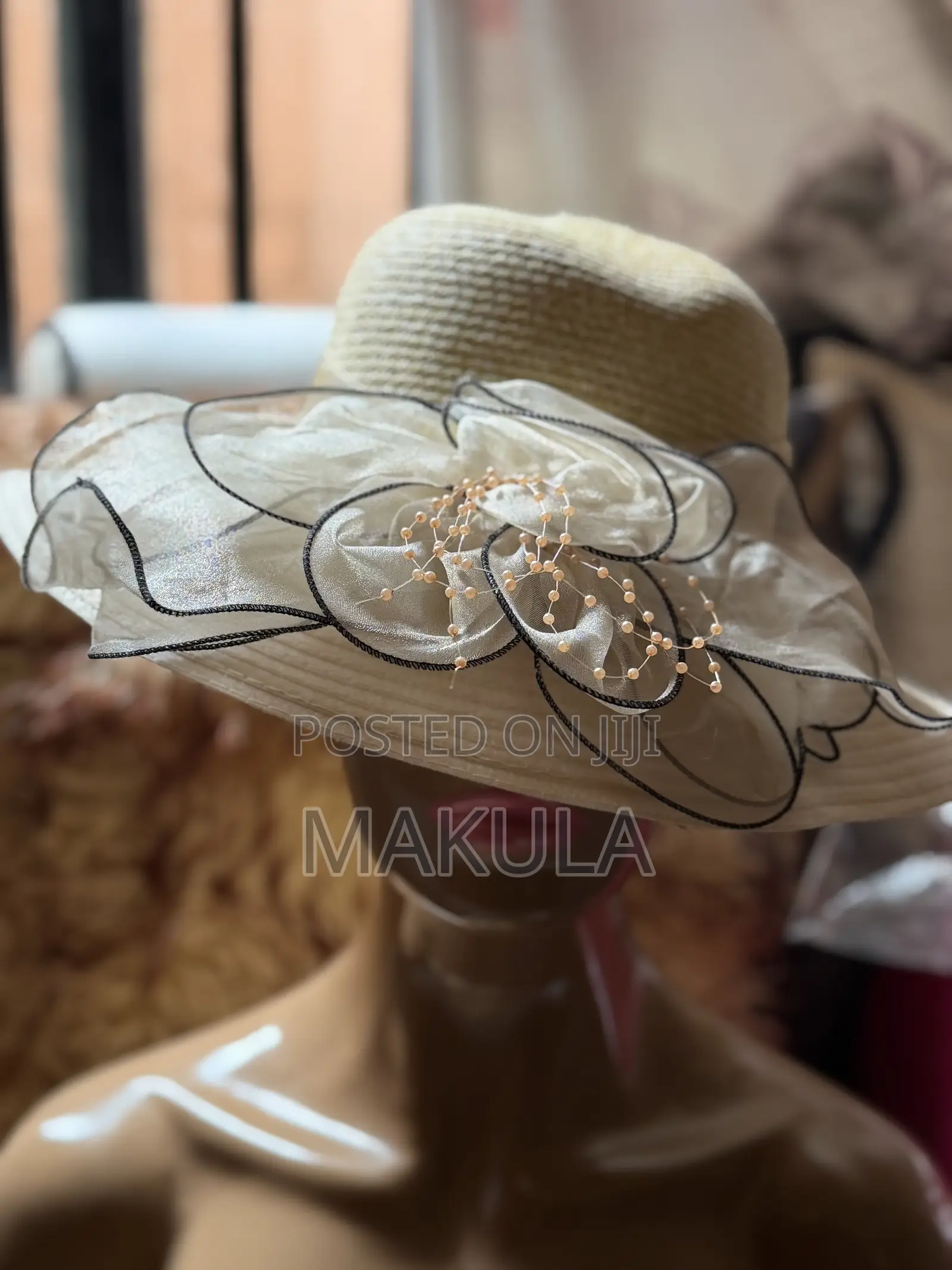 Elegant Nude Stylish Hat
