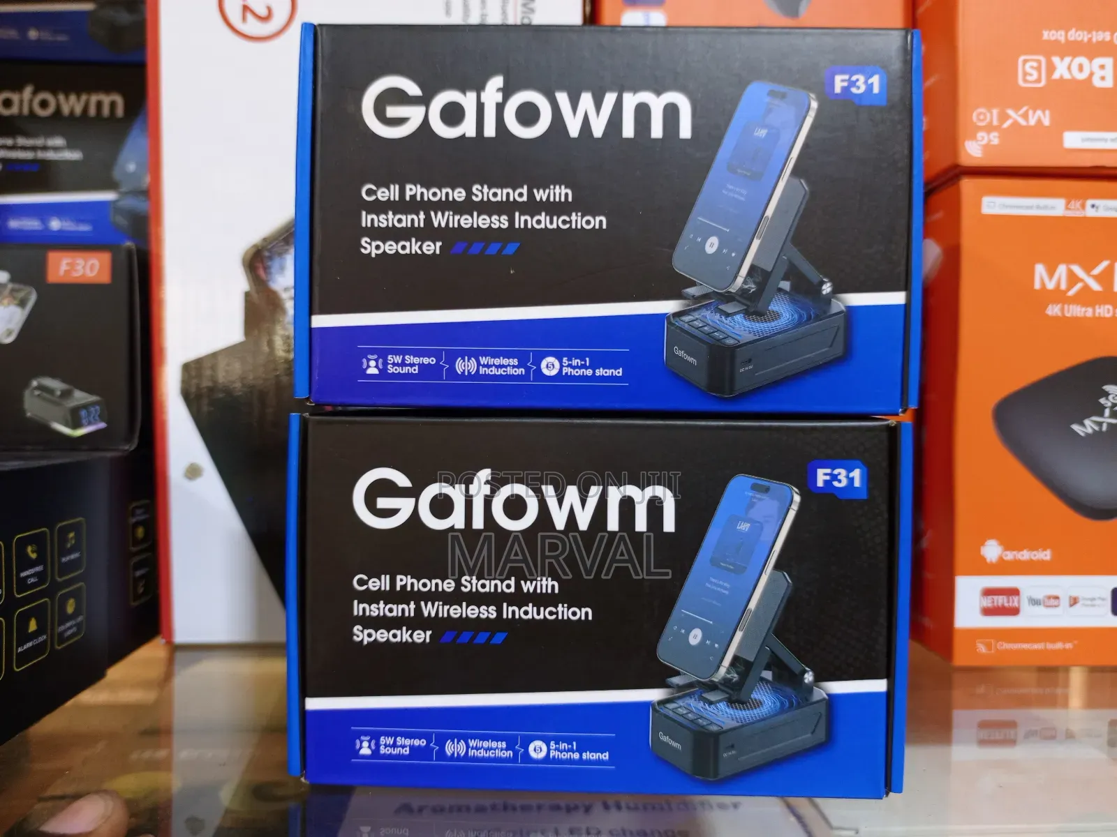 Gafowm F31 Cell Phone Stand With Speaker