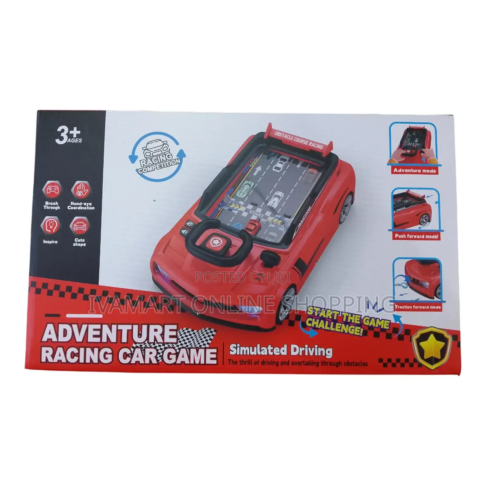 Adventure Racing Car Game Steering Wheel Toy for Children