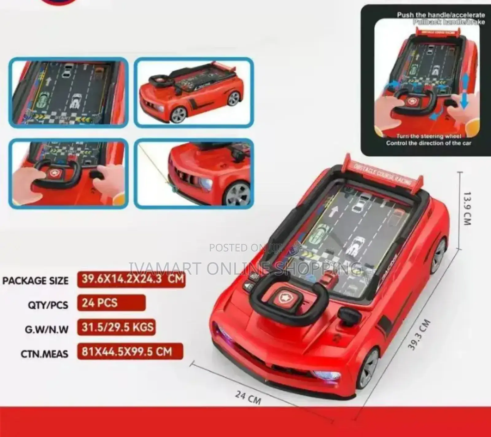 Adventure Racing Car Game Steering Wheel Toy for Children