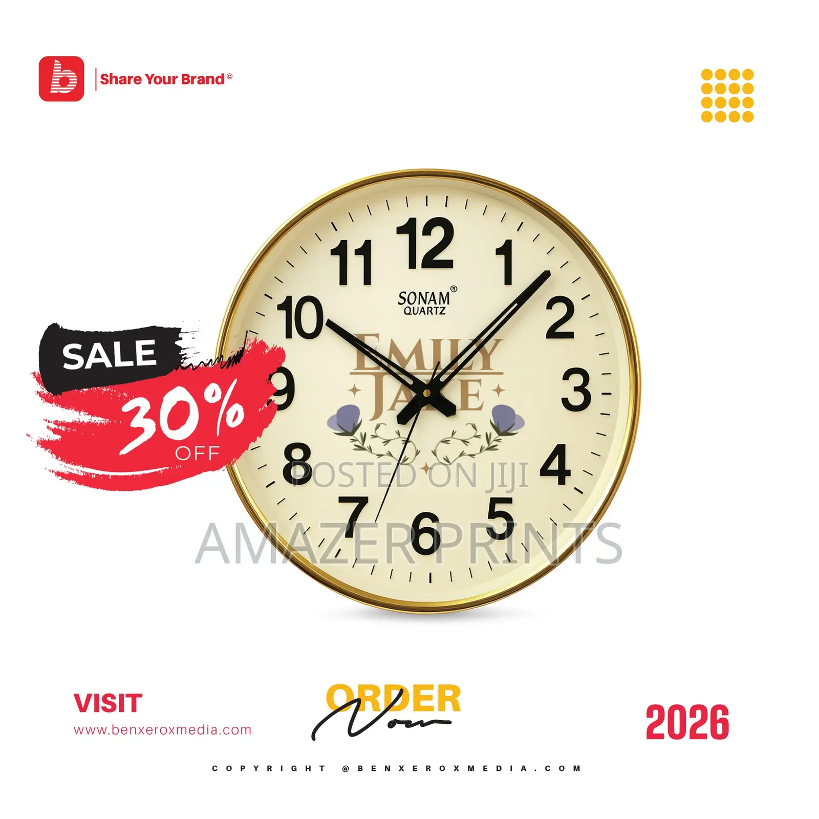 Branded Wall Clock