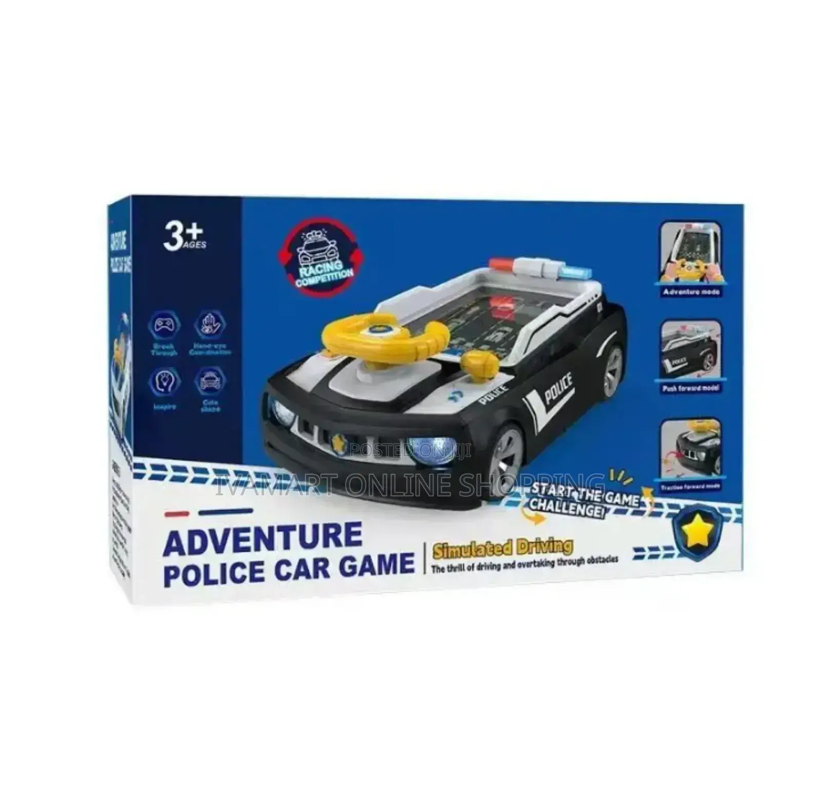 Adventure Racing Car Game Steering Wheel Toy for Children