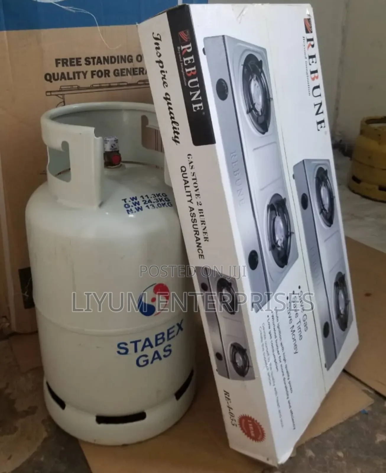 Stabex Gas 13kg + Cooker Automatic Double at 280,000