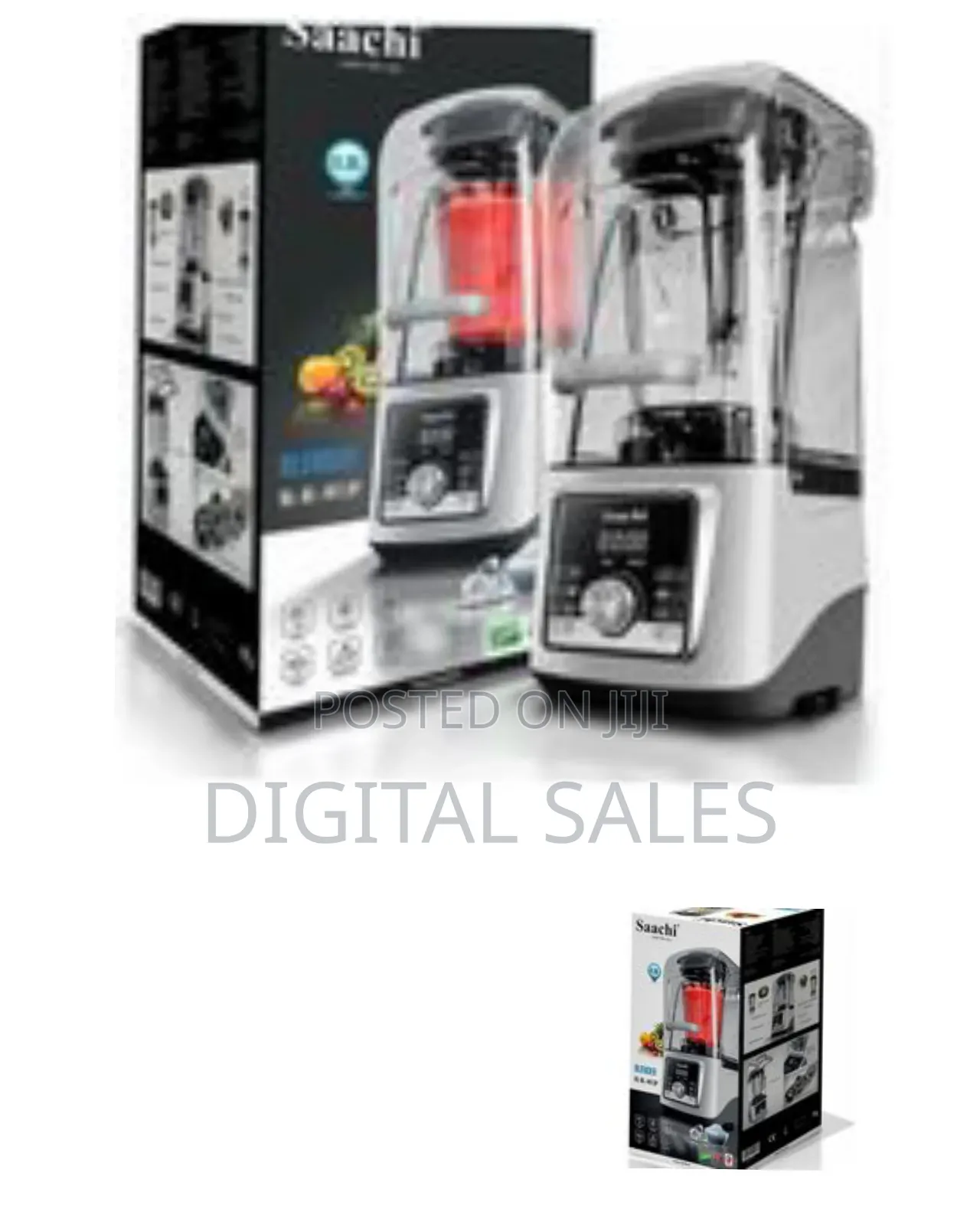 Saachi Commercial 4l Silent Blender With Ice Crusher - Clear