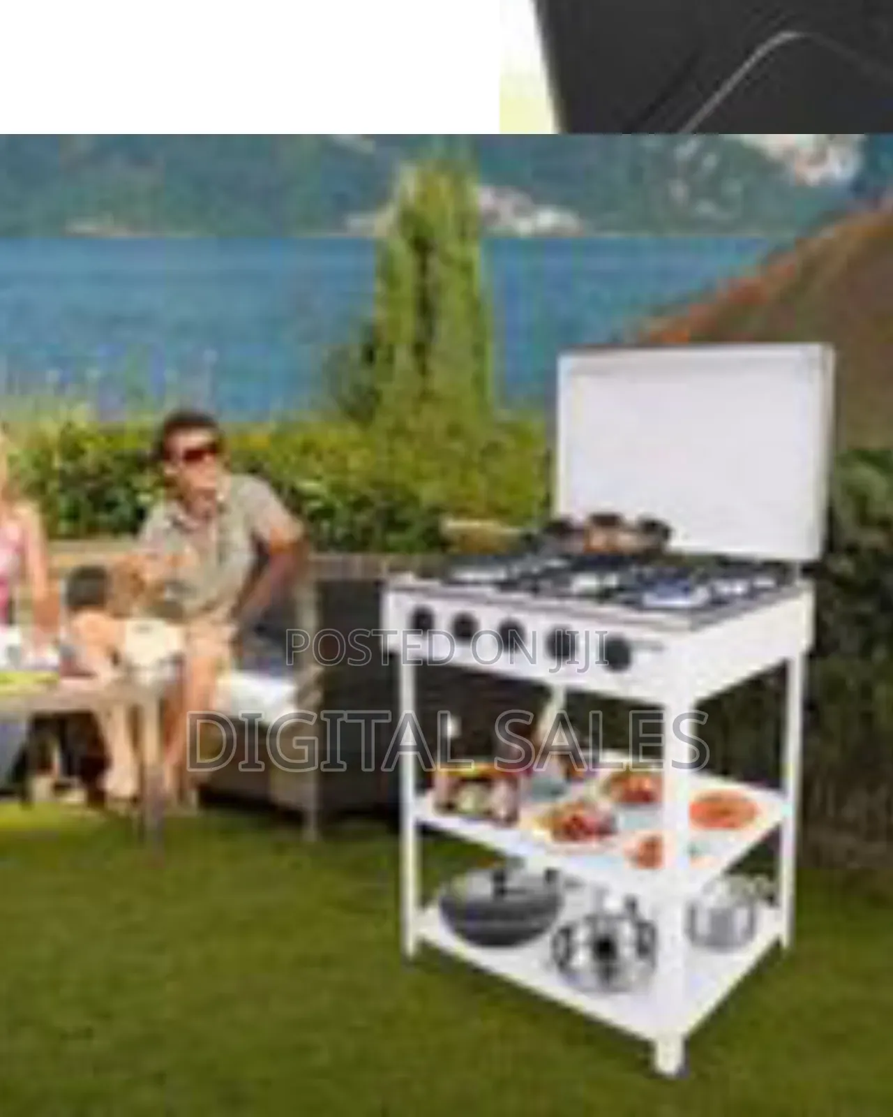 Boma Portable 4-Burner Outdoor Gas Cooktop and Prep Station