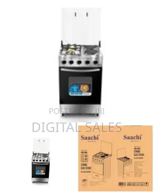 Saachi Electric Cooker With 2 Gas Burners, 2 Hot Plates and Oven