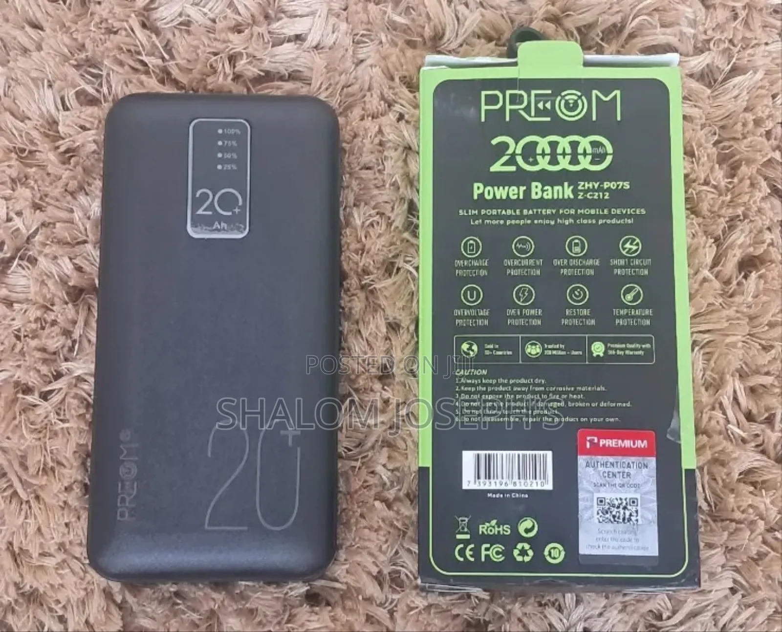20000mah Zhy-P07s Power Bank