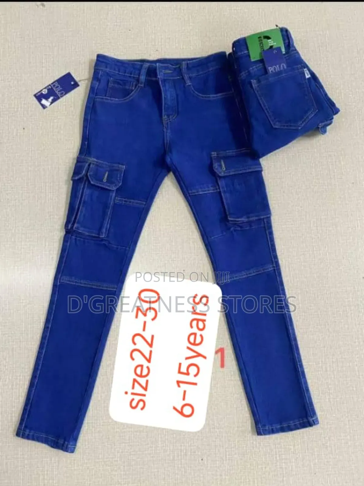 Boys Cargo Jeans ( 6yrs -12yrs)