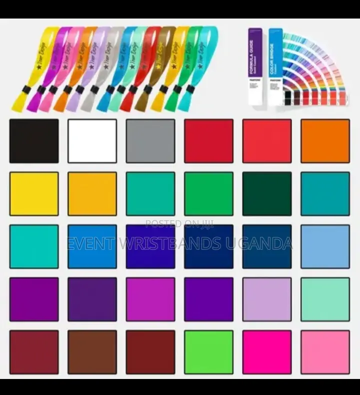 Fabric Wristbands Branded in All Types of Colours and Design