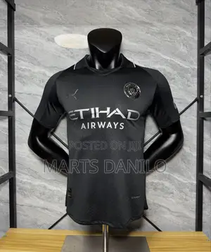 Black Manchester City Kit 2025/2026 Season