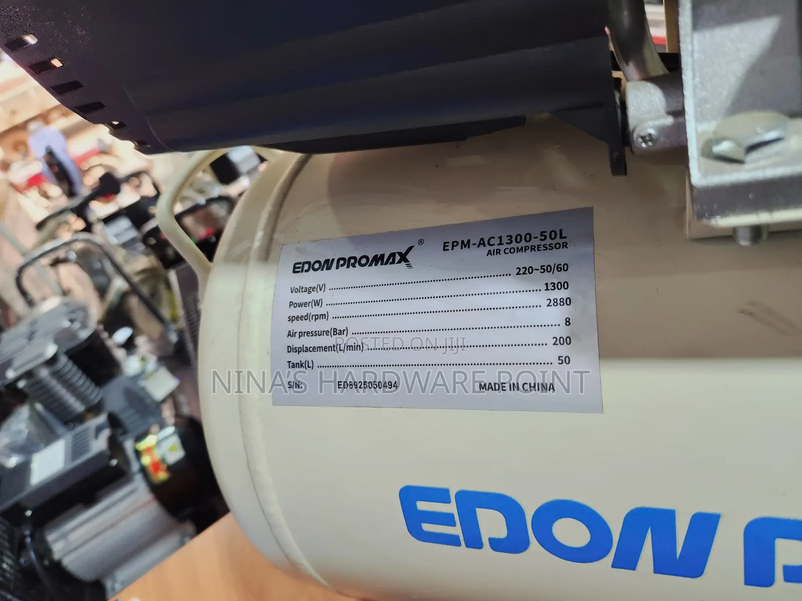 Air Compressor Edon Promax 50ltrs