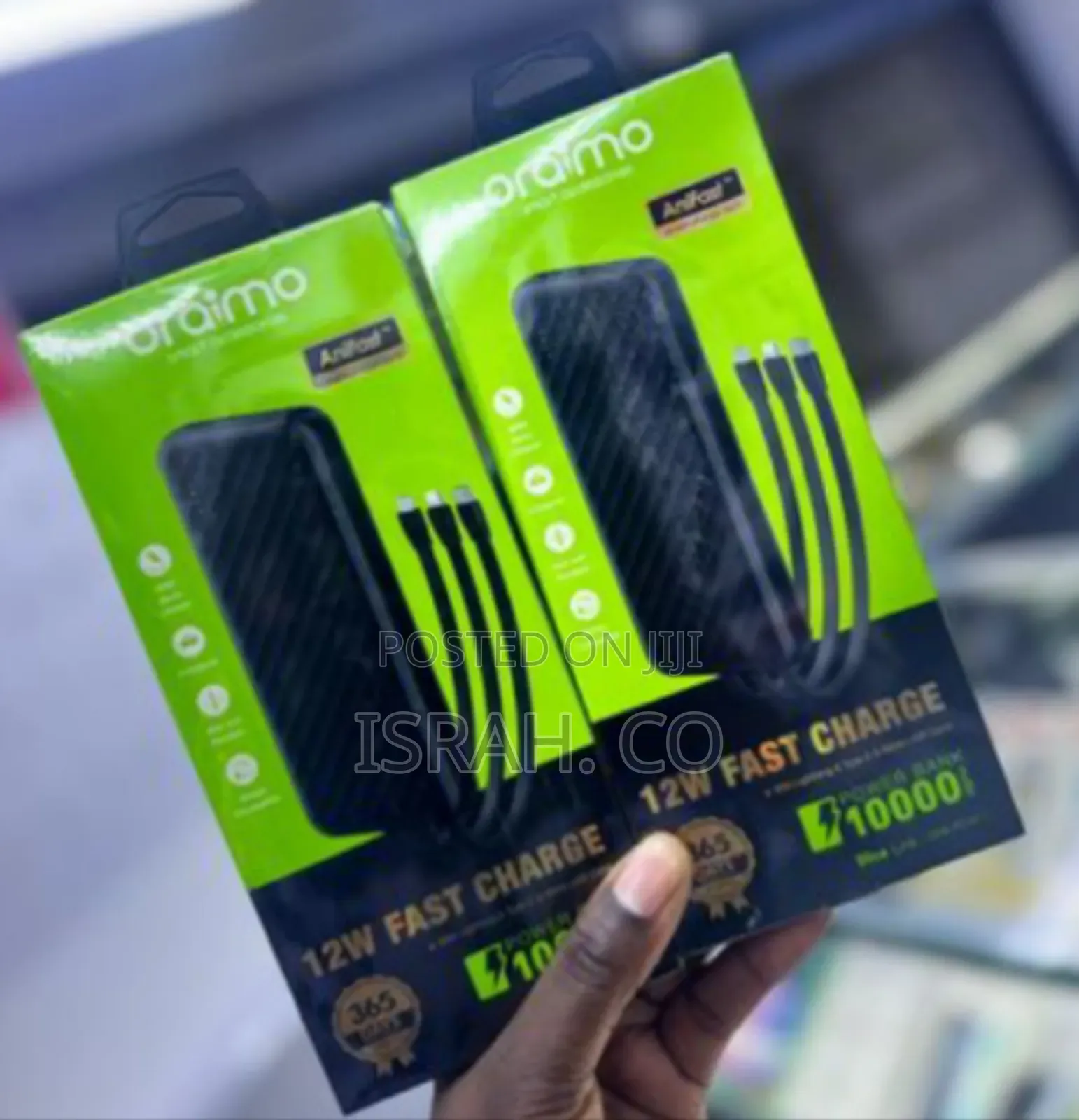 Oraimo 12w Fast Charge 10000mah Power Bank - Multicolor