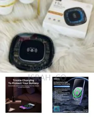 Lenyes High-Speed 15w Wireless Charger With Transparent Tech Design