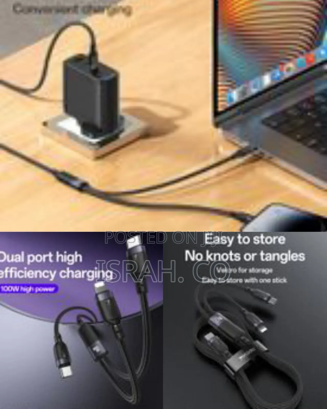 Yesido 2 in 1 Cable 100w Ca90