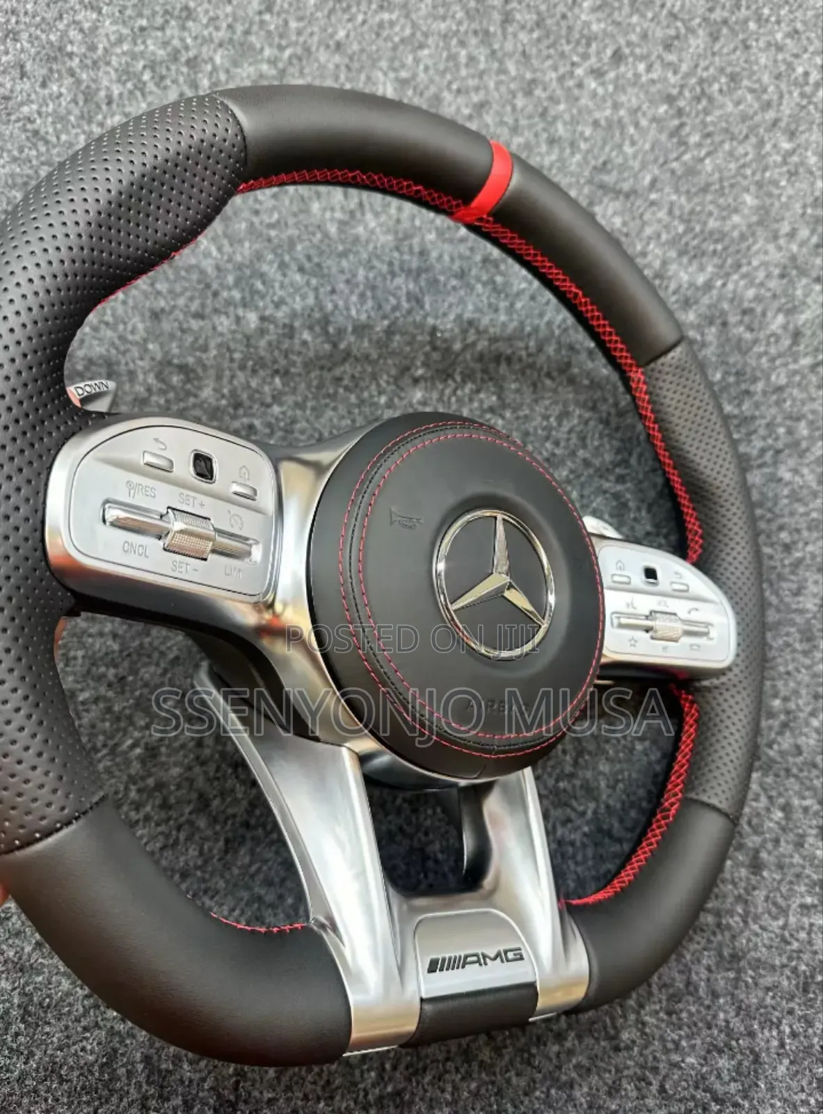 Sports Style Carbon Fiber Steering Wheel for Mercedes-Benz Amg E-Class