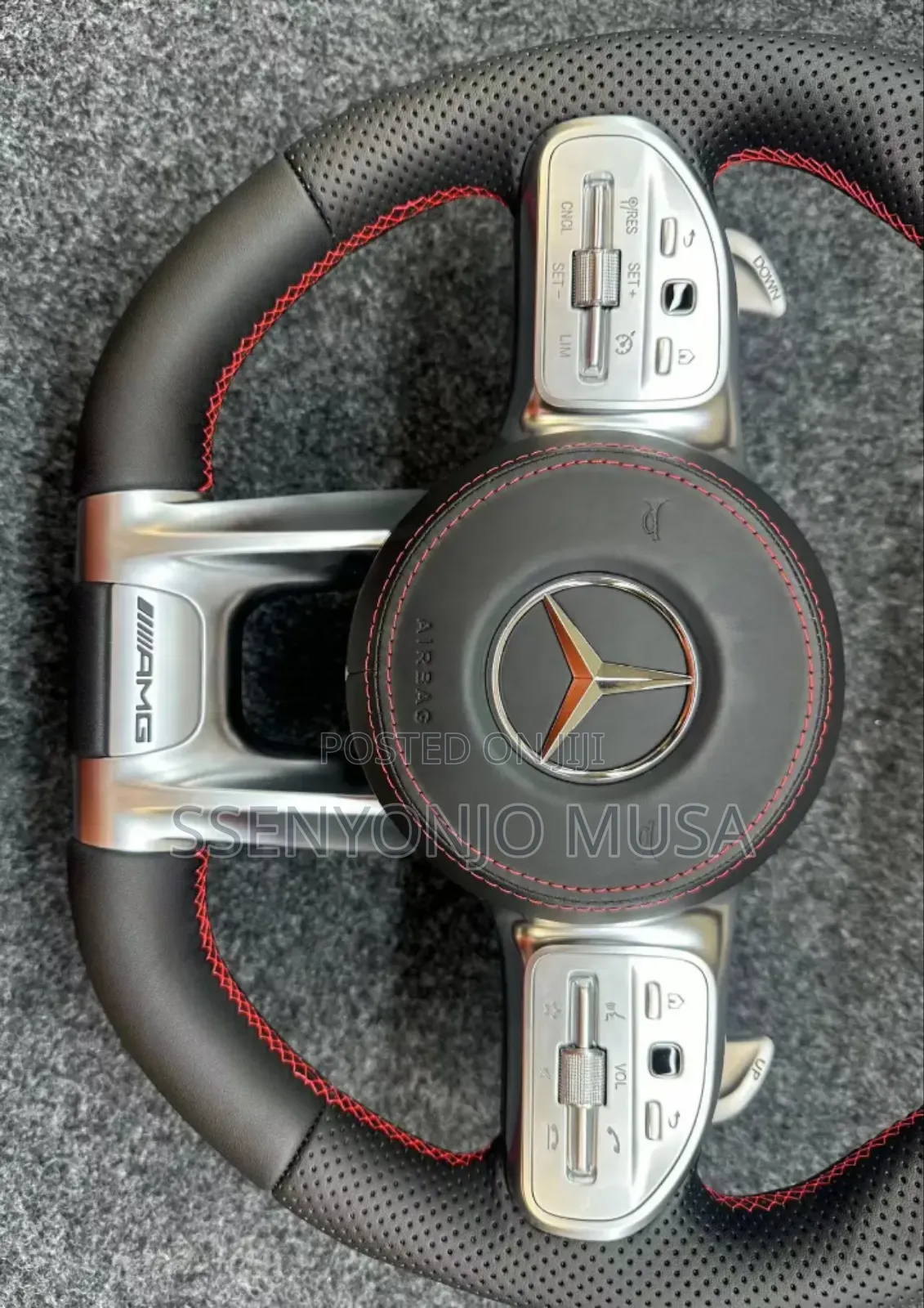 Sports Style Carbon Fiber Steering Wheel for Mercedes-Benz Amg E-Class