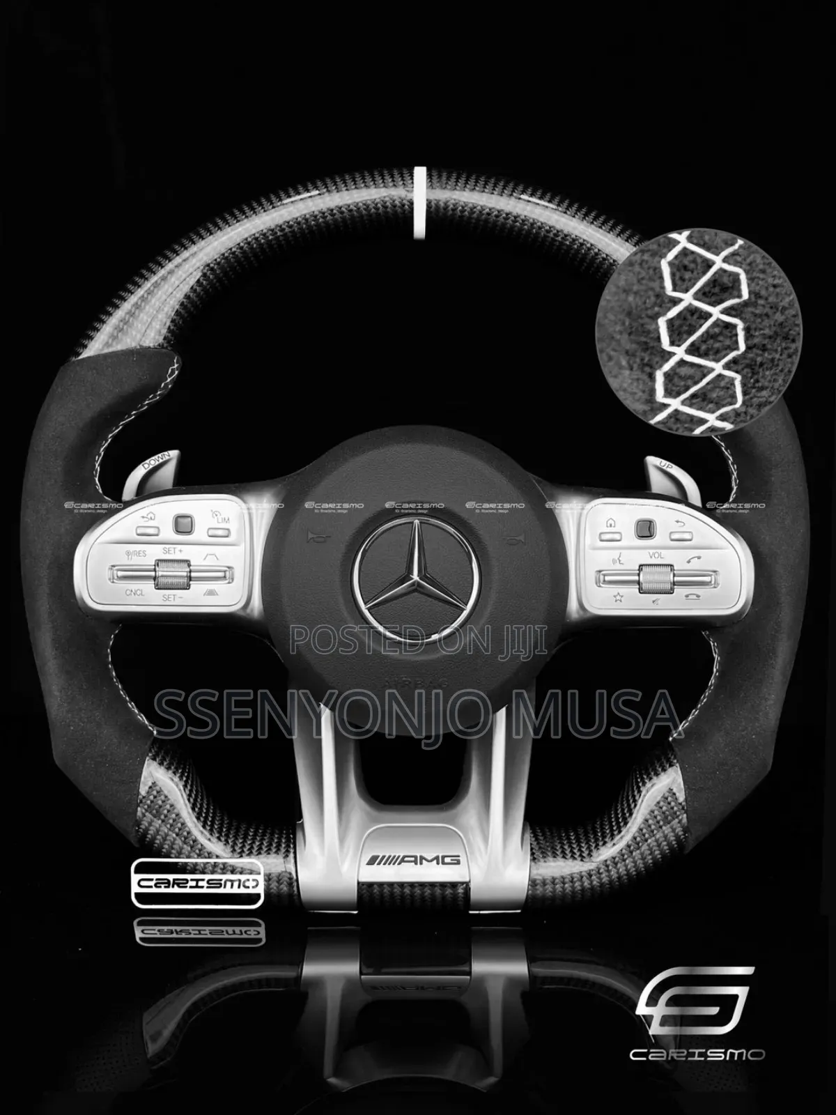 Sports Style Carbon Fiber Steering Wheel for Mercedes-Benz Amg E-Class