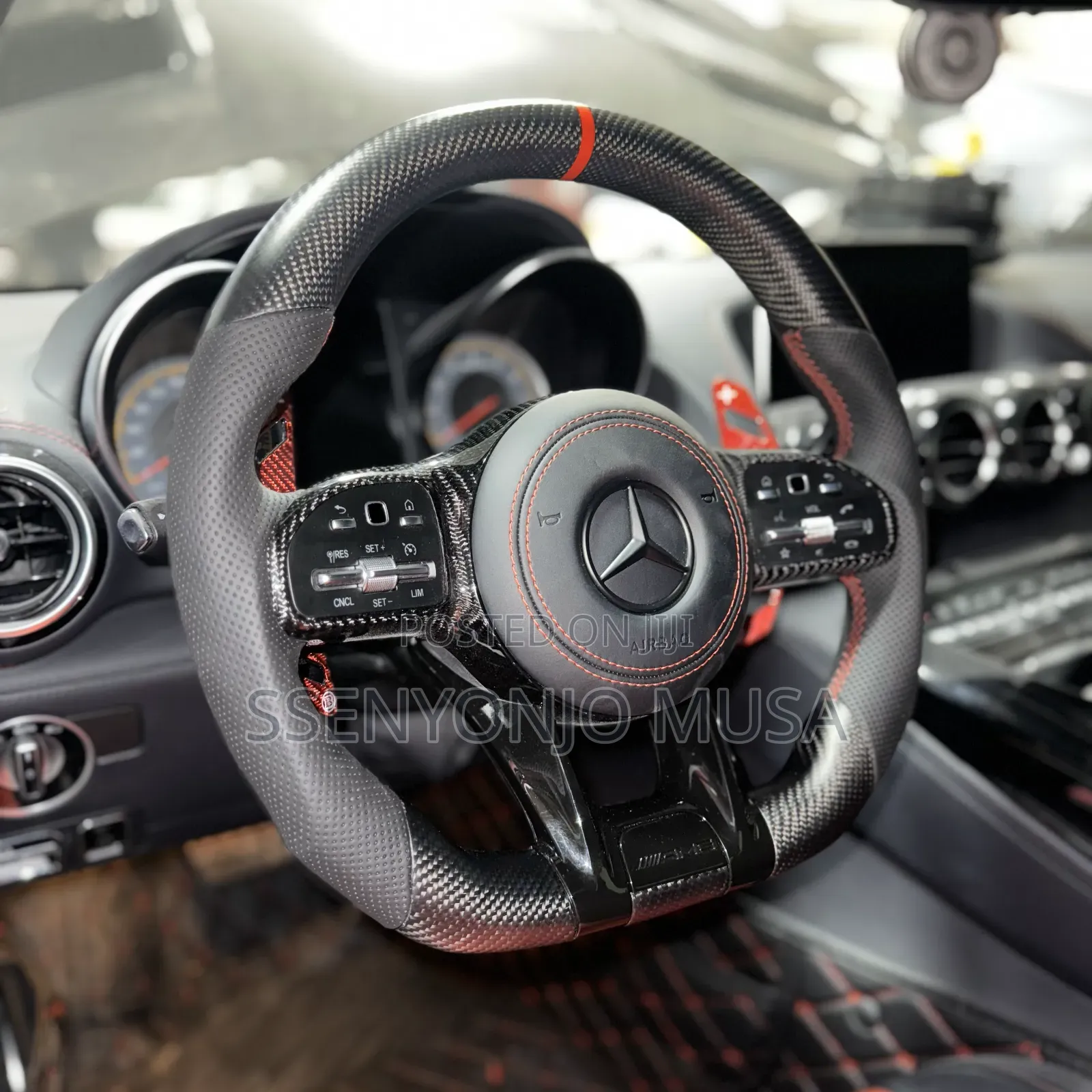 Sports Style Carbon Fiber Steering Wheel for Mercedes-Benz Amg E-Class