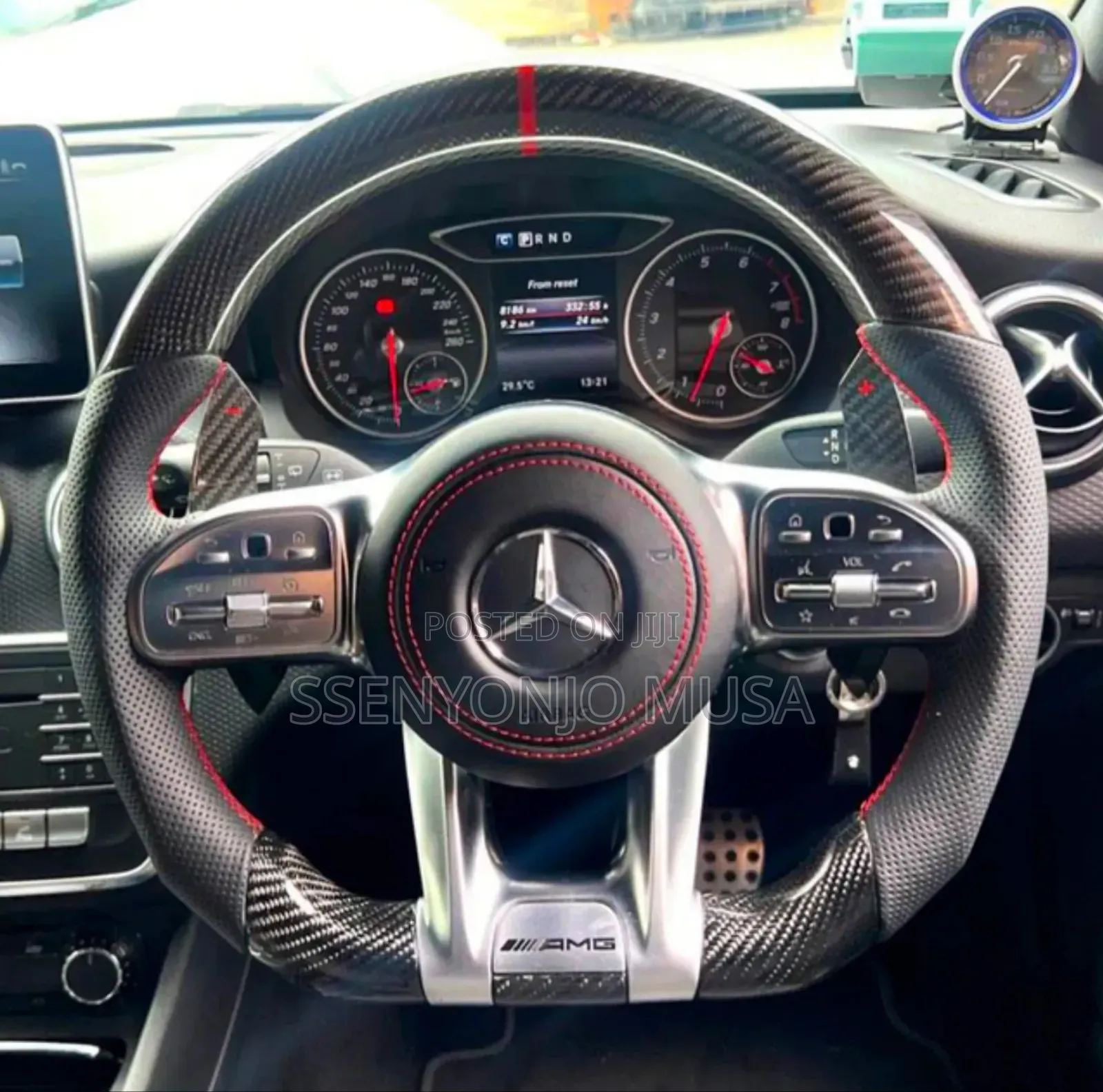 Sports Style Carbon Fiber Steering Wheel for Mercedes-Benz Amg E-Class