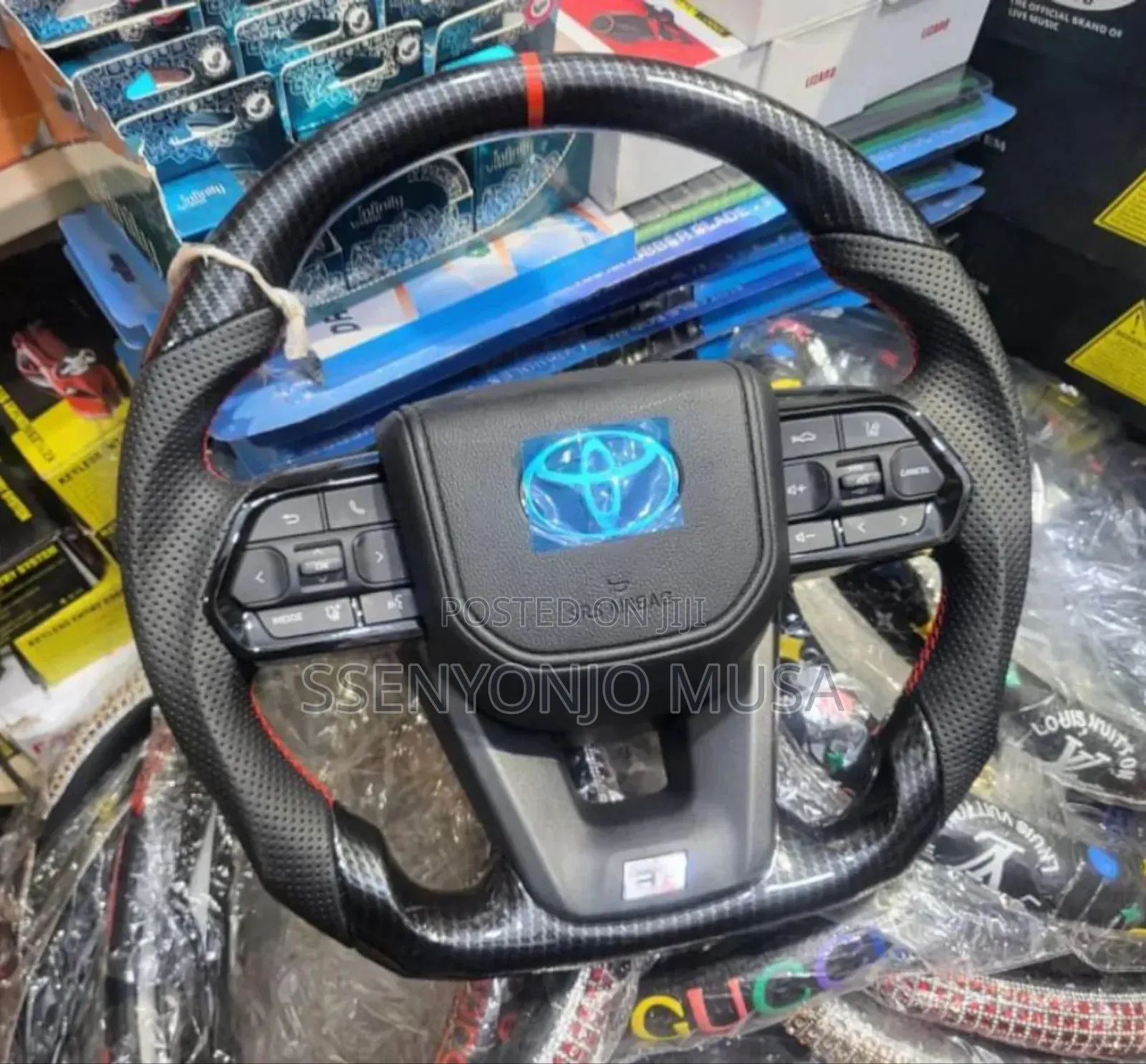 Gr Style Full Leather Steering Wheel for Toyota Land Cruiser Lc70 Lc76