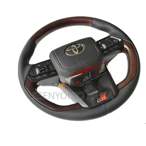 Gr Style Carbon Fiber Leather Steering Wheel for Toyota Land Cruiser